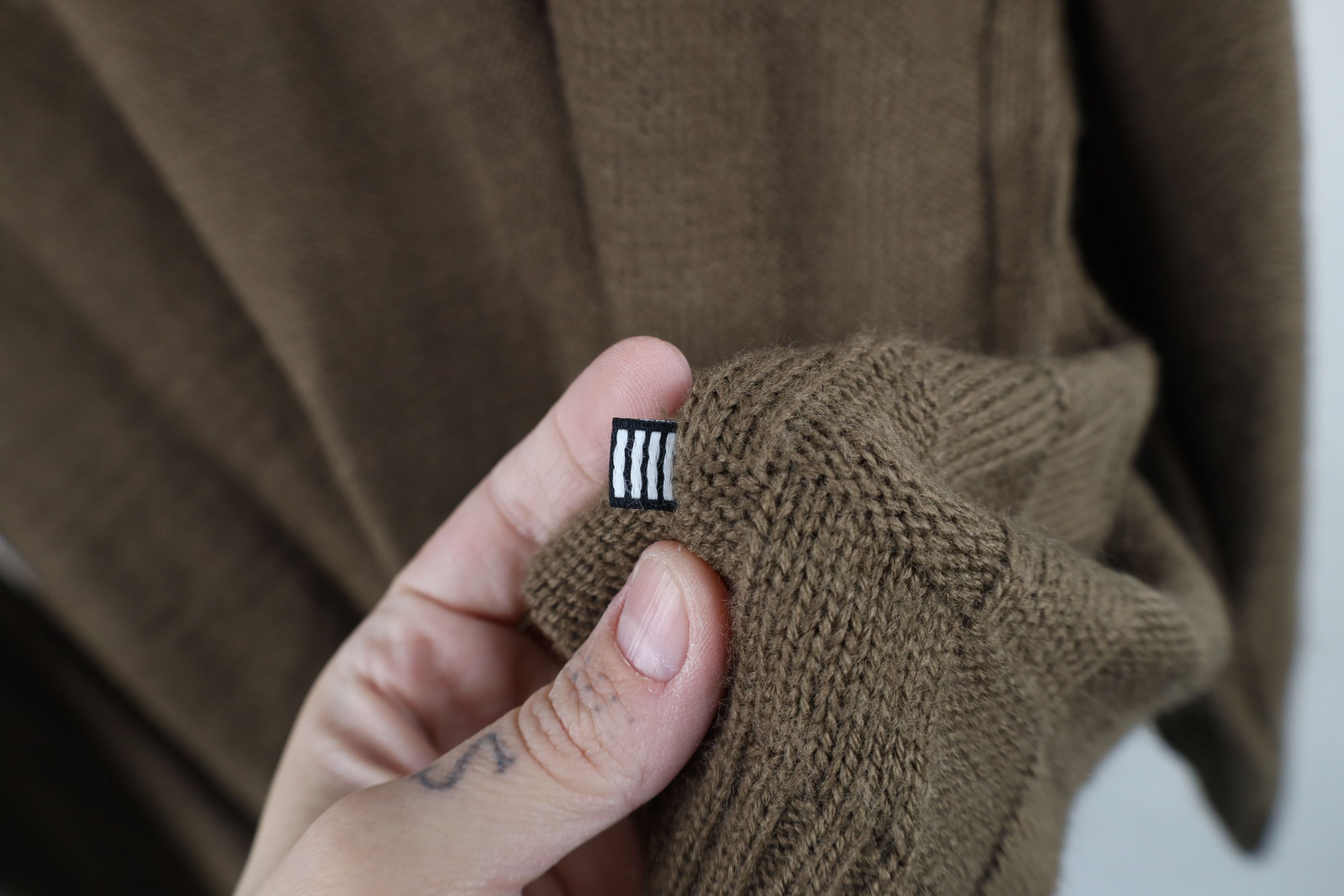 Vintage Vintage 90s Streetwear Checkered Knit Crewneck Sweater Brown Size US XL / EU 56 / 4 - 10 Thumbnail