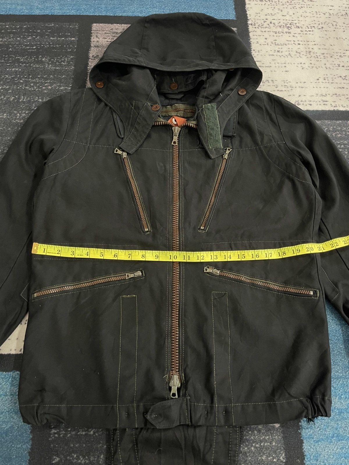 Vintage Vintage C46 70s Swedish Military Hoodie Jacket Size US L / EU 52-54 / 3 - 11 Thumbnail