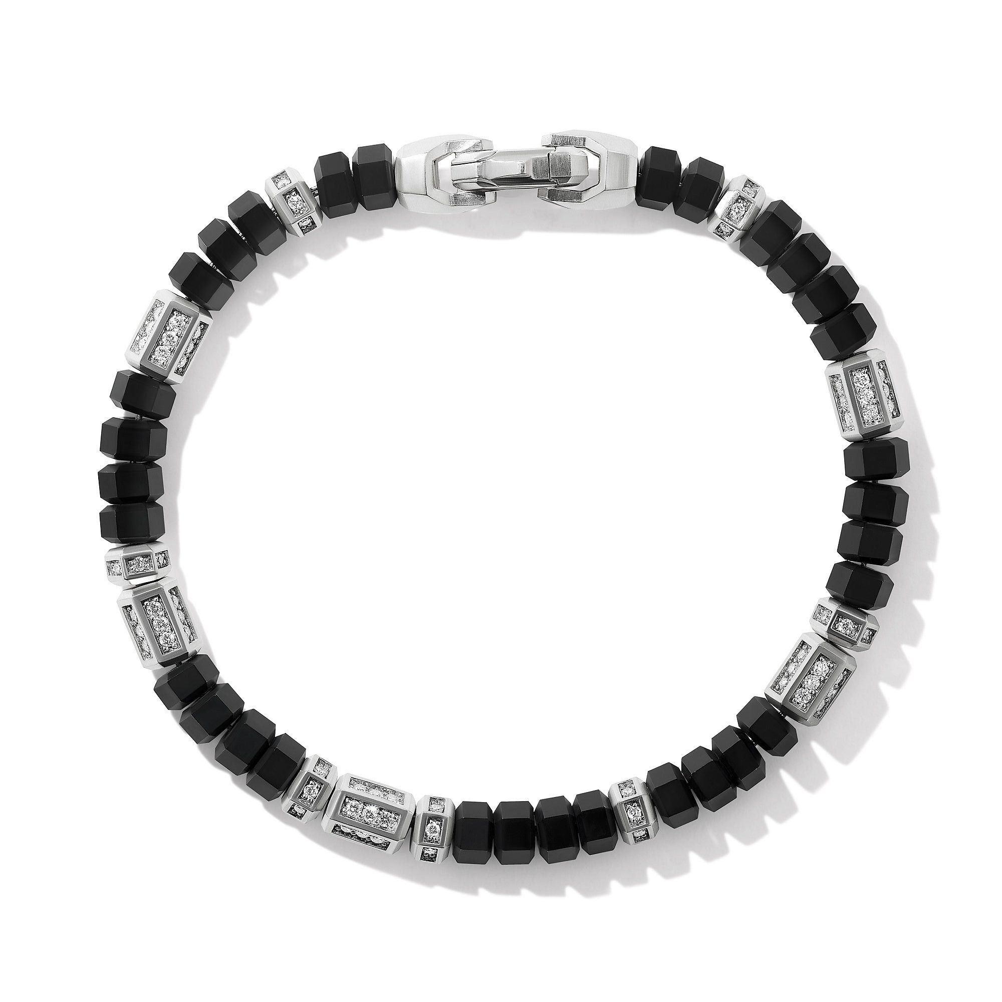 David Yurman o1w1db10526 B25434M /Size:M/Bead Bracelet in Black/Silver Size ONE SIZE - 1 Thumbnail