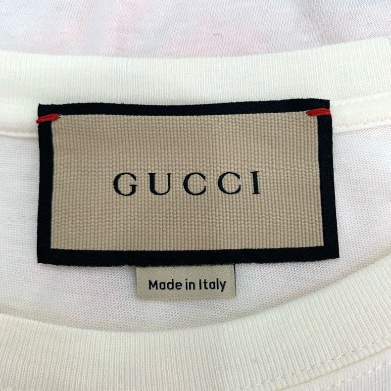 Gucci Gucci Logo coconut tree print round-neck beige cotton short Size US M / EU 48-50 / 2 - 5 Thumbnail
