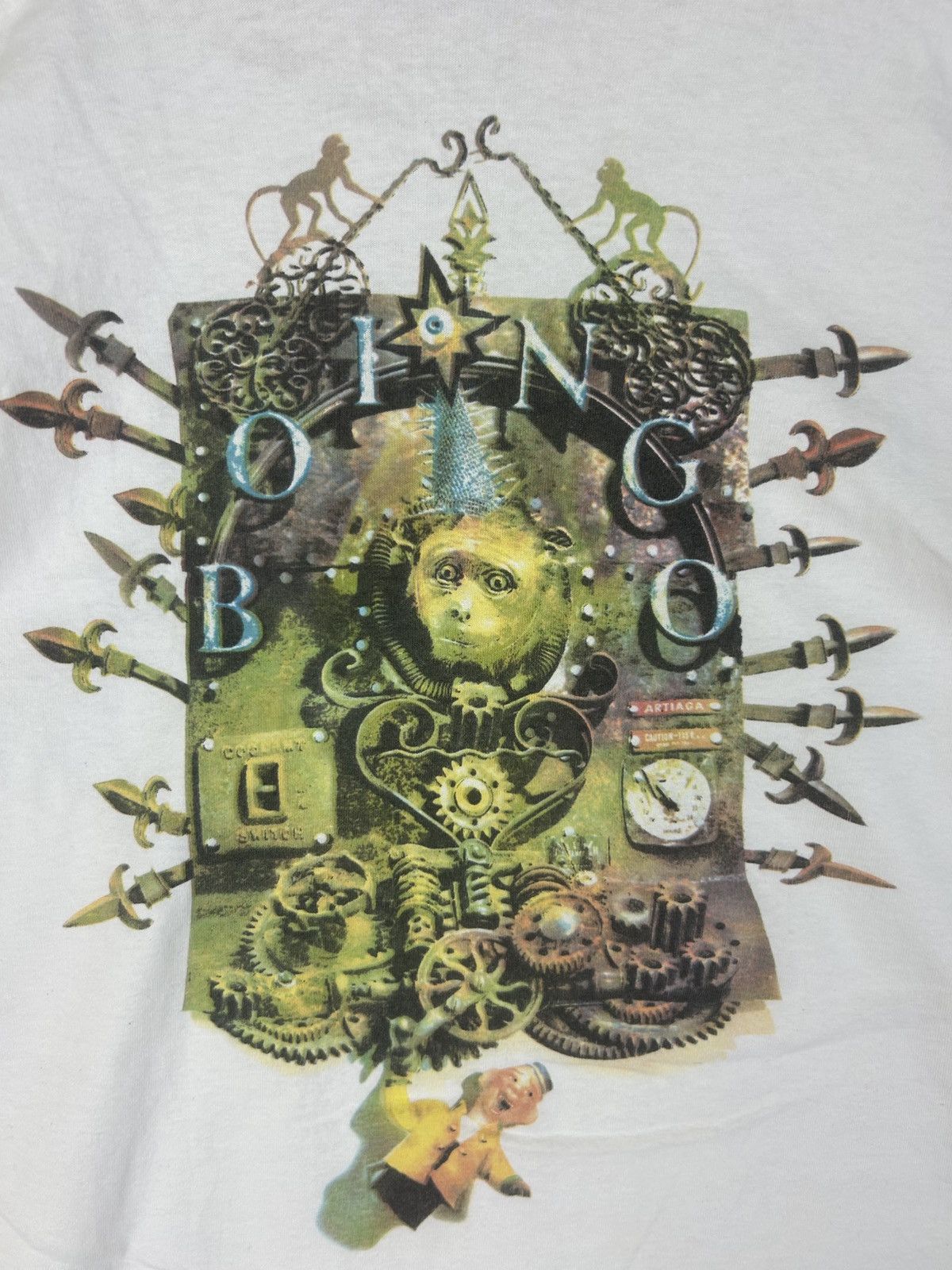 Band Tees × Vintage Rare! Vintage 90s Oingo Boingo New Wave Punk Band /Funk Size US XL / EU 56 / 4 - 4 Thumbnail