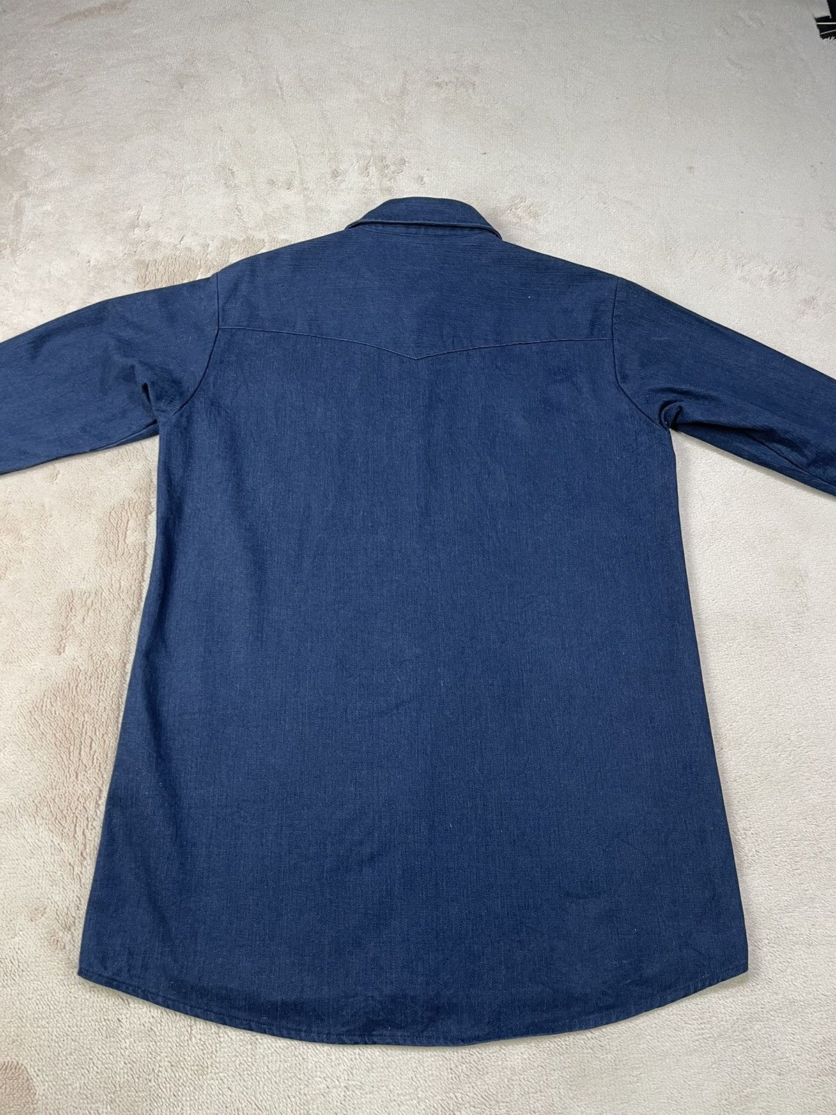 Edwin Vintage Deadstock EDWIN MR 50$ Western Denim Shirt Size US L / EU 52-54 / 3 - 5 Thumbnail