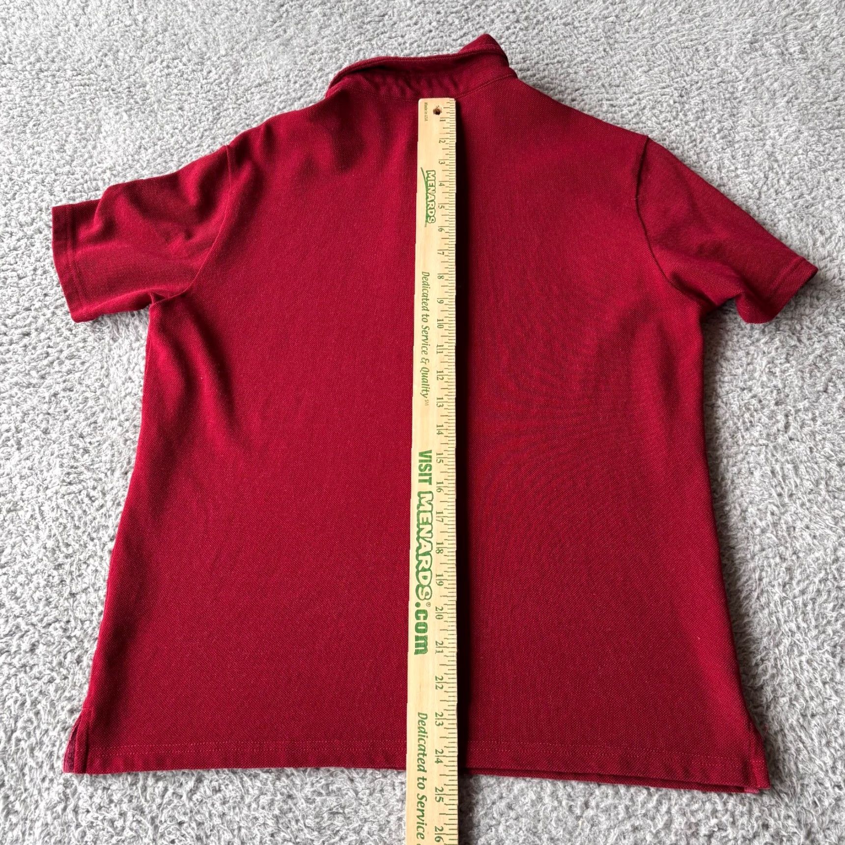 Vintage Spier & Mackay Men's Premium Cotton Short Sleeve Shirt Red Medium Size US M / EU 48-50 / 2 - 4 Thumbnail