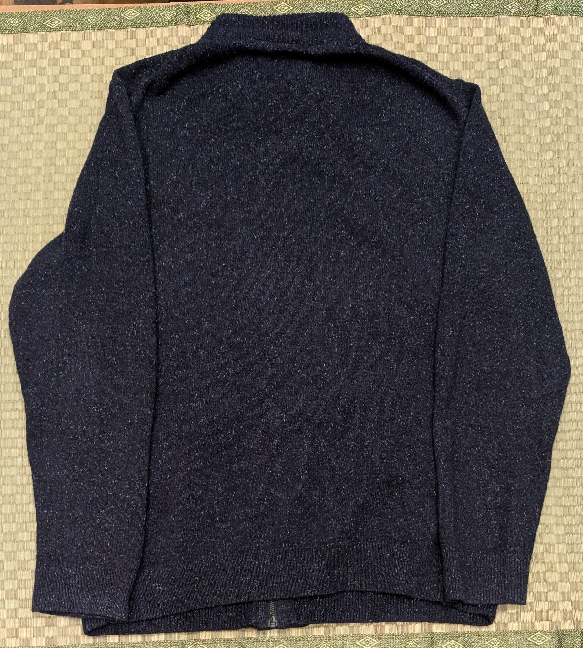 Barbour Barbour Zip Through Tisbury Cardigan Blue Fleck Wool Blend Size US XL / EU 56 / 4 - 2 Thumbnail