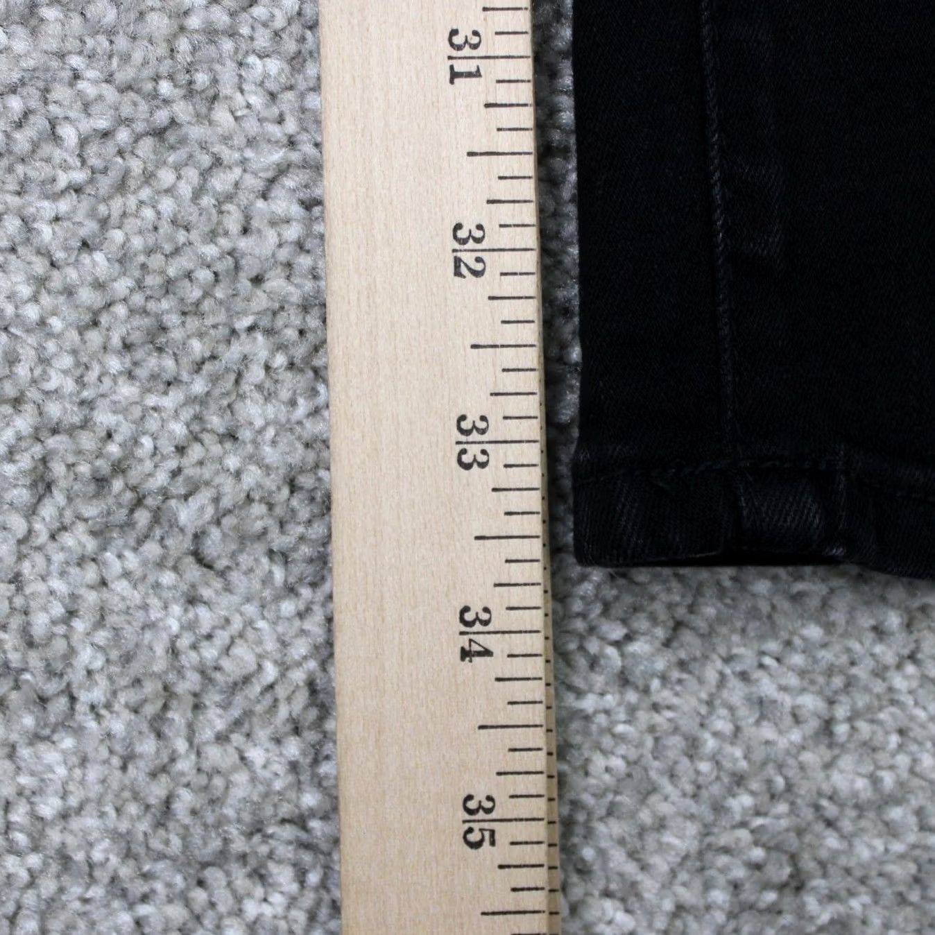 Silver Jeans Co. Silver Jeans Mens Jeans 50x34 Black Machray Denim 5-Pocket Stretch Relaxed Regular Fit Jeans Mens Size US 34 / EU 50 - 3 Thumbnail
