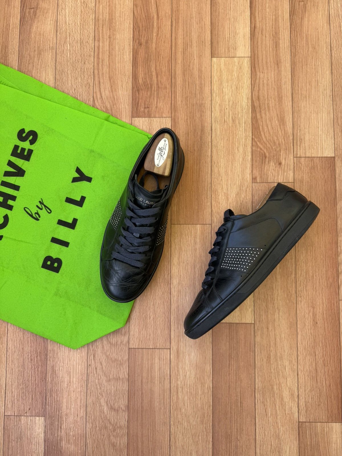 Saint Laurent Paris Saint Laurent SL/01 Studded Sneakers Size US 7.5 / EU 40-41 - 1 Thumbnail