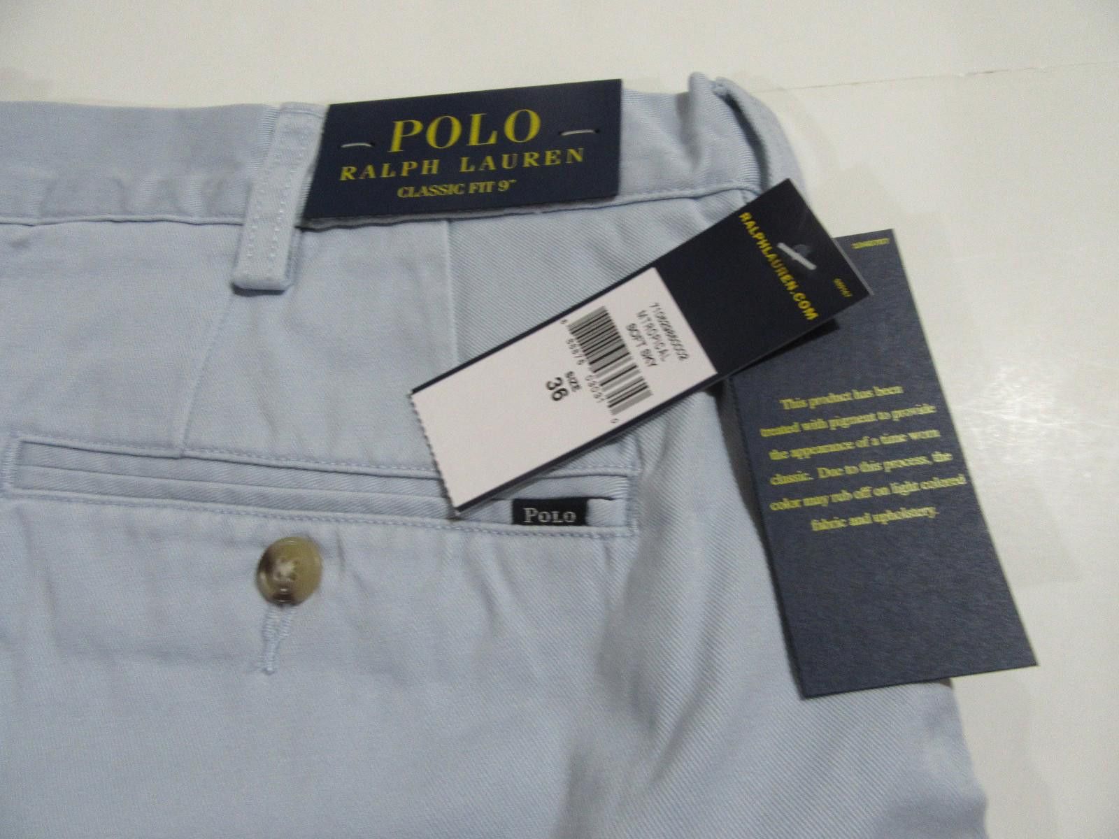 Polo Ralph Lauren Polo Ralph Lauren Mens Classic Fit 9" Cotton Shorts Soft 36 Size US 36 / EU 52 - 5 Thumbnail