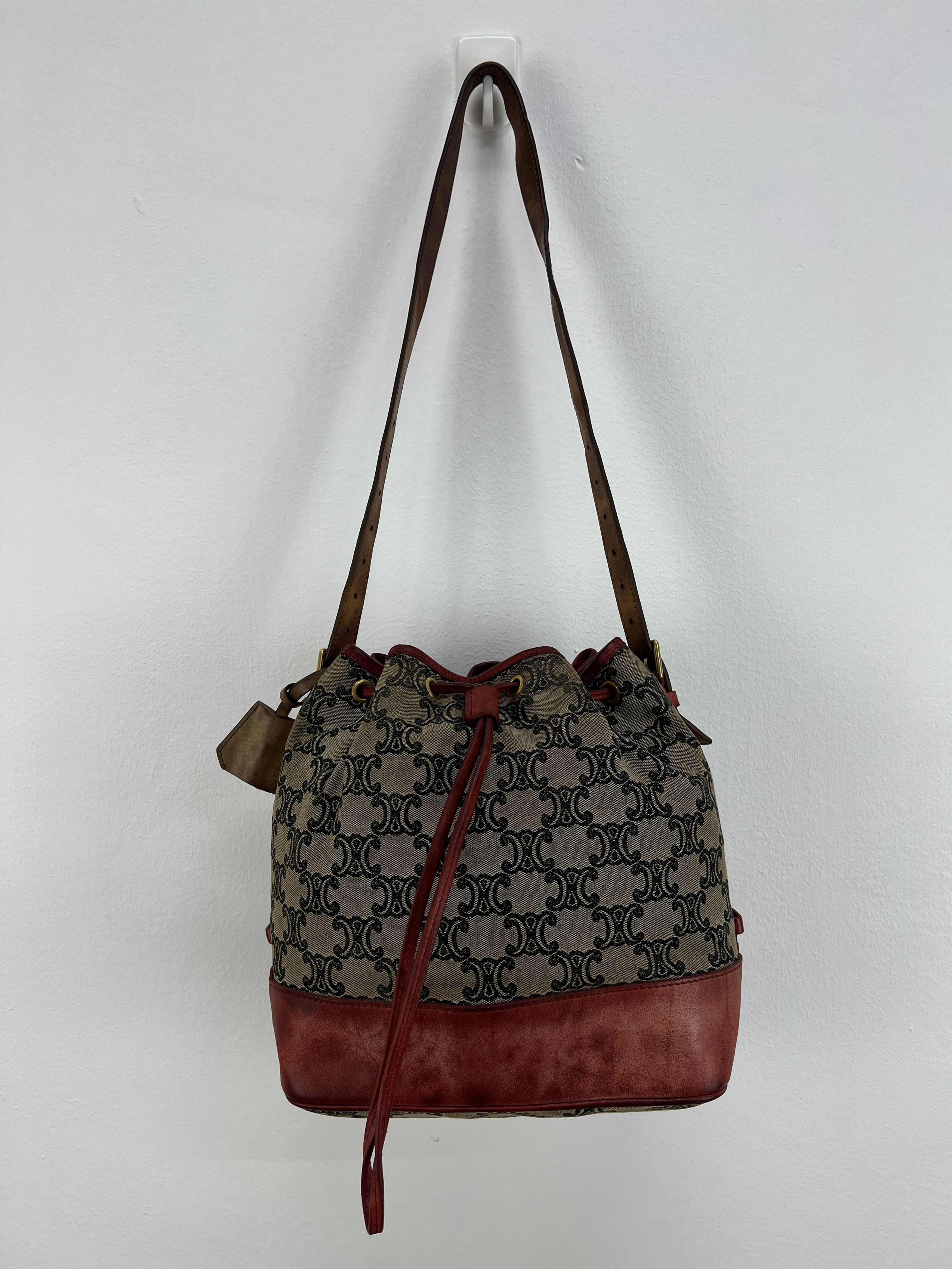 Celine Vintage Celine Monogram Macadam Bucket bag Size ONE SIZE - 4 Thumbnail