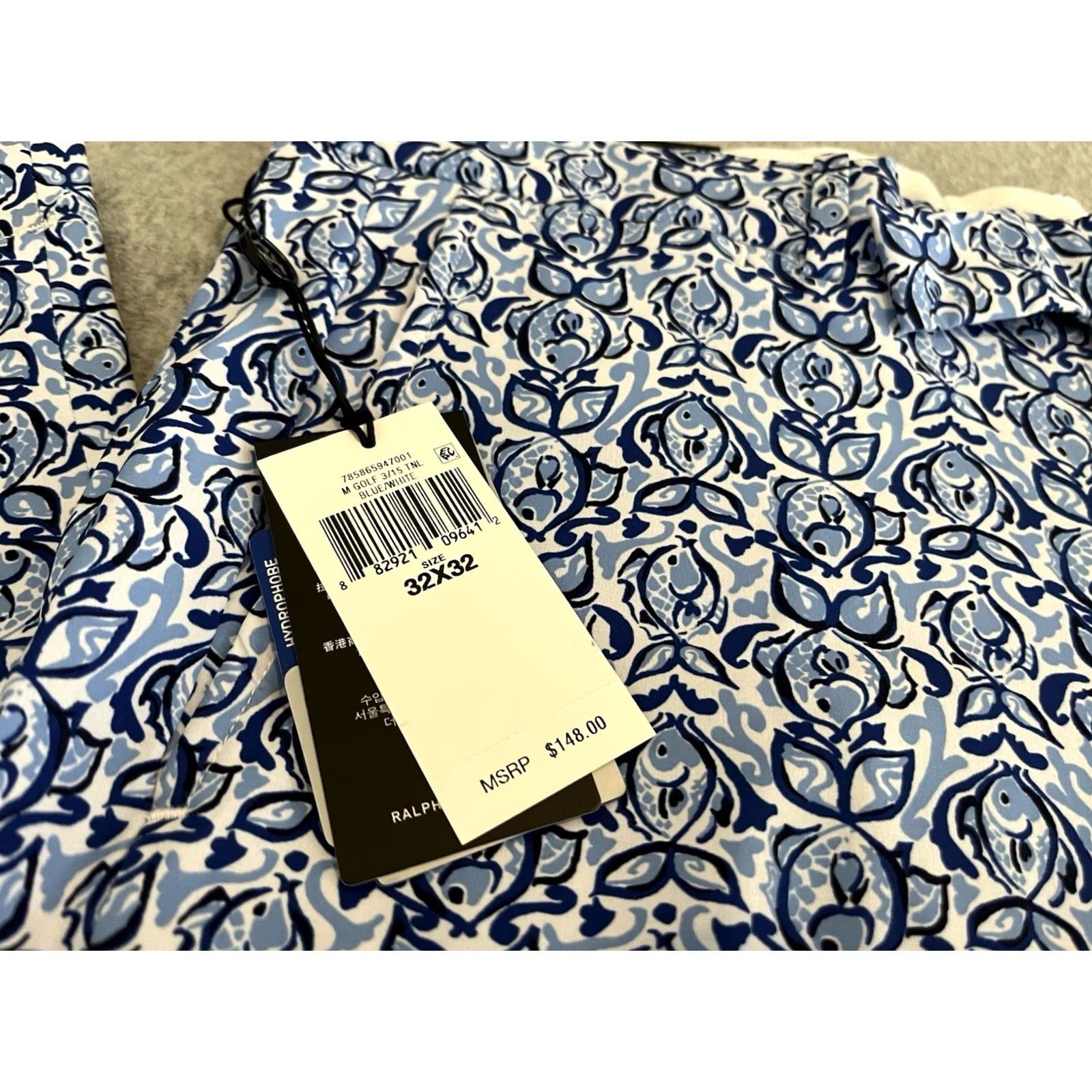 RLX Ralph Lauren RLX Ralph Lauren Golf Pants Blue Fish Print Mens 32x32 NWT Size US 32 / EU 48 - 2 Thumbnail