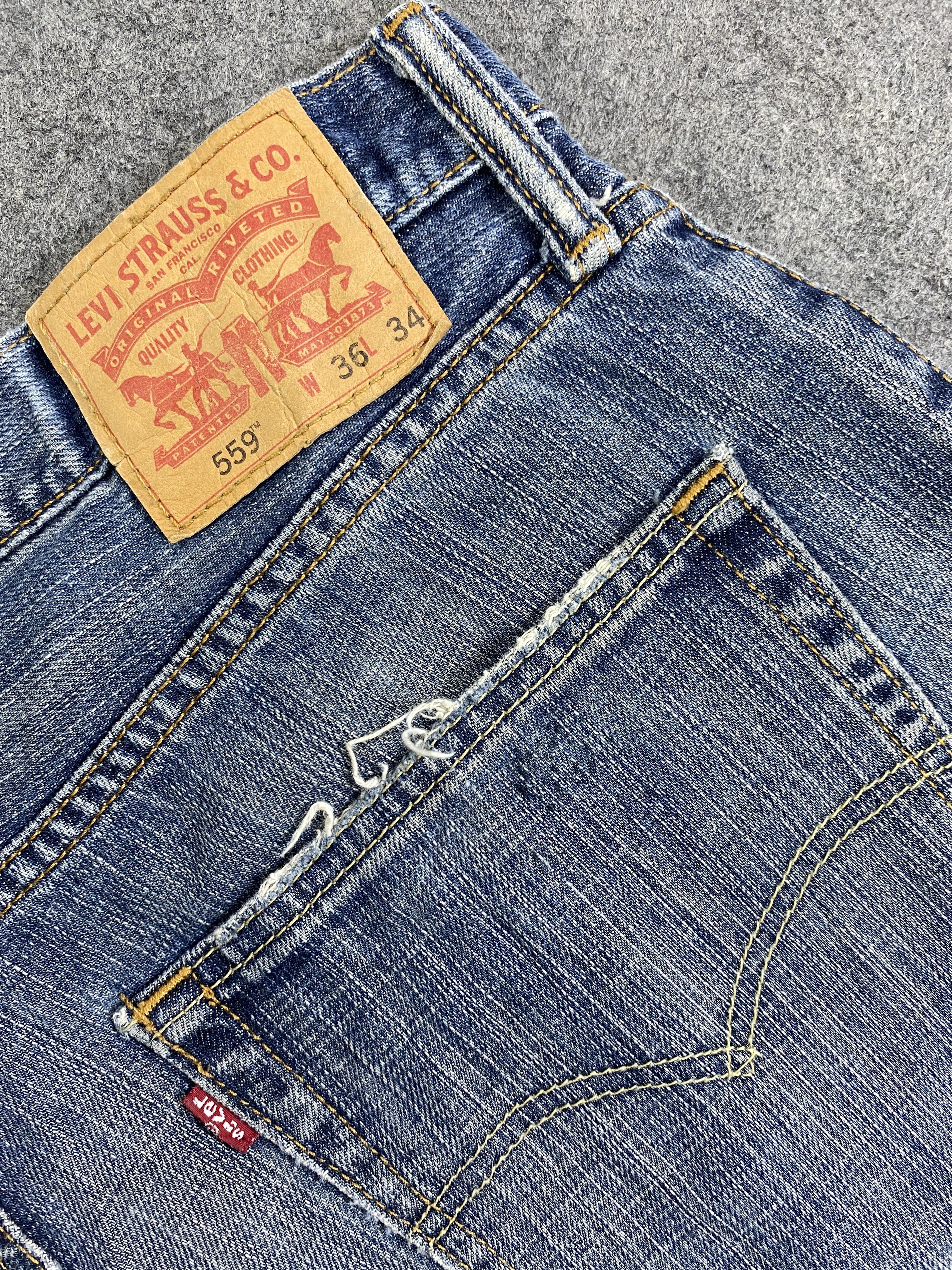 Levi's Distressed Blue Vintage Levi's 559 38x33 Denim -JN2133 Size US 38 / EU 54 - 7 Thumbnail