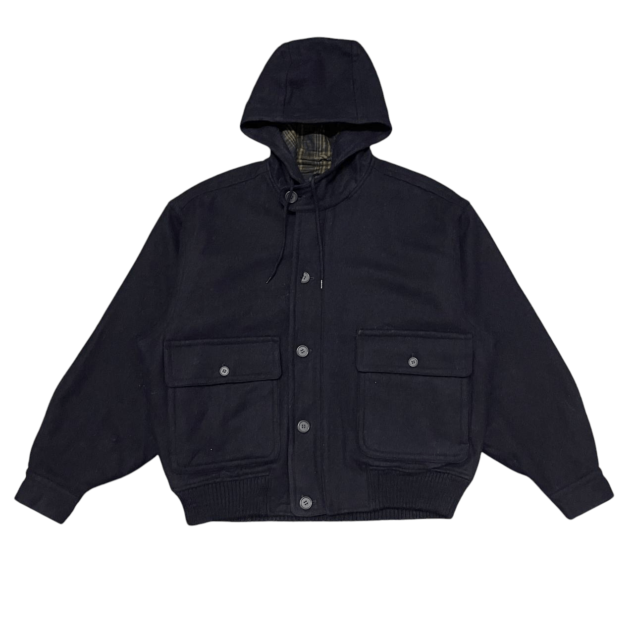 Japanese Brand Vintage Be Hot Sensible Persons Wool Bomber Jacket Size US M / EU 48-50 / 2 - 1 Thumbnail