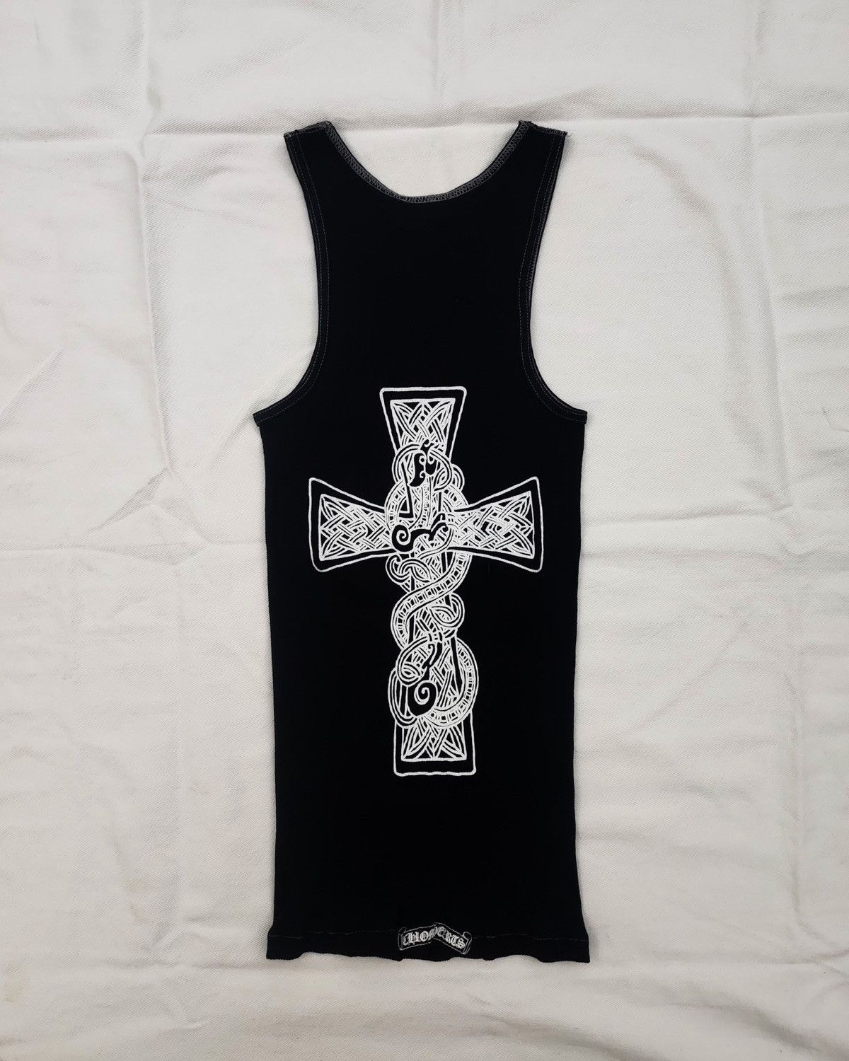 トップス chrome hearts HAIRY CROSS RIB TANK L Chrome Hearts Hairy Cross Rib Tank Top