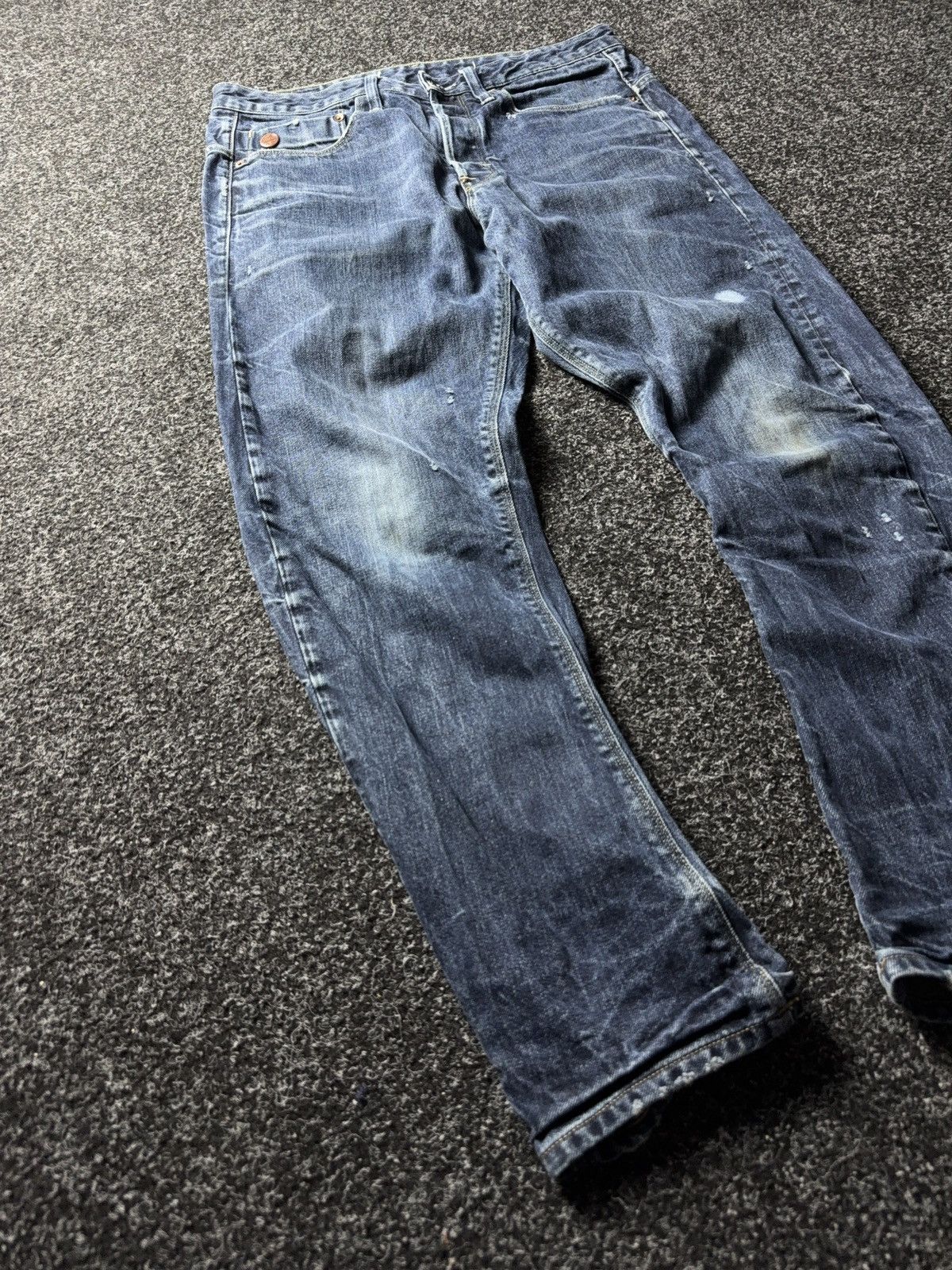 G-Star Y2K 00s G-Star RAW Vintage Distressed Denim Jeans Blue 32 Size US 32 / EU 48 - 2 Thumbnail