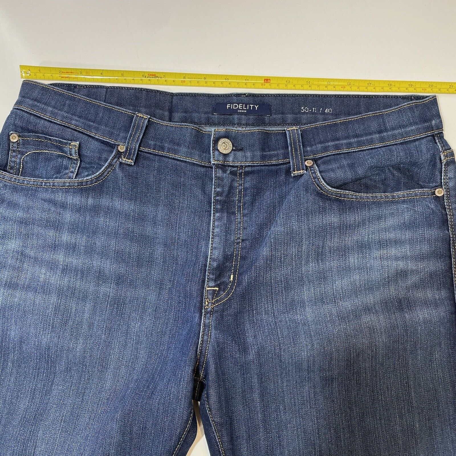 Fidelity Fidelity Denim Men’s 50-11 Calvary Relaxed Blue Jeans Sz 40 Size US 40 / EU 56 - 7 Thumbnail