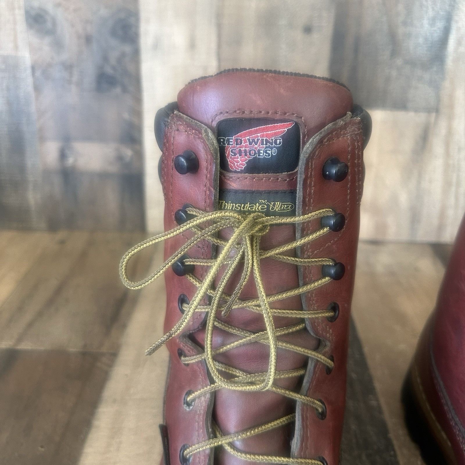 Red Wing Red Wing 1201 EH Lace Up Waterproof Work Boots Mens 9.5 EE Size US 9.5 / EU 42-43 - 8 Thumbnail