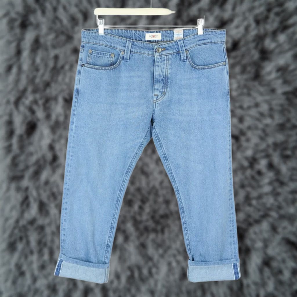 Suitsupply Suitsupply Selvedge Denim Goods Jeans Men W34/~L26 Regular Button Fly Faded Blue Size US 34 / EU 50 - 1 Thumbnail