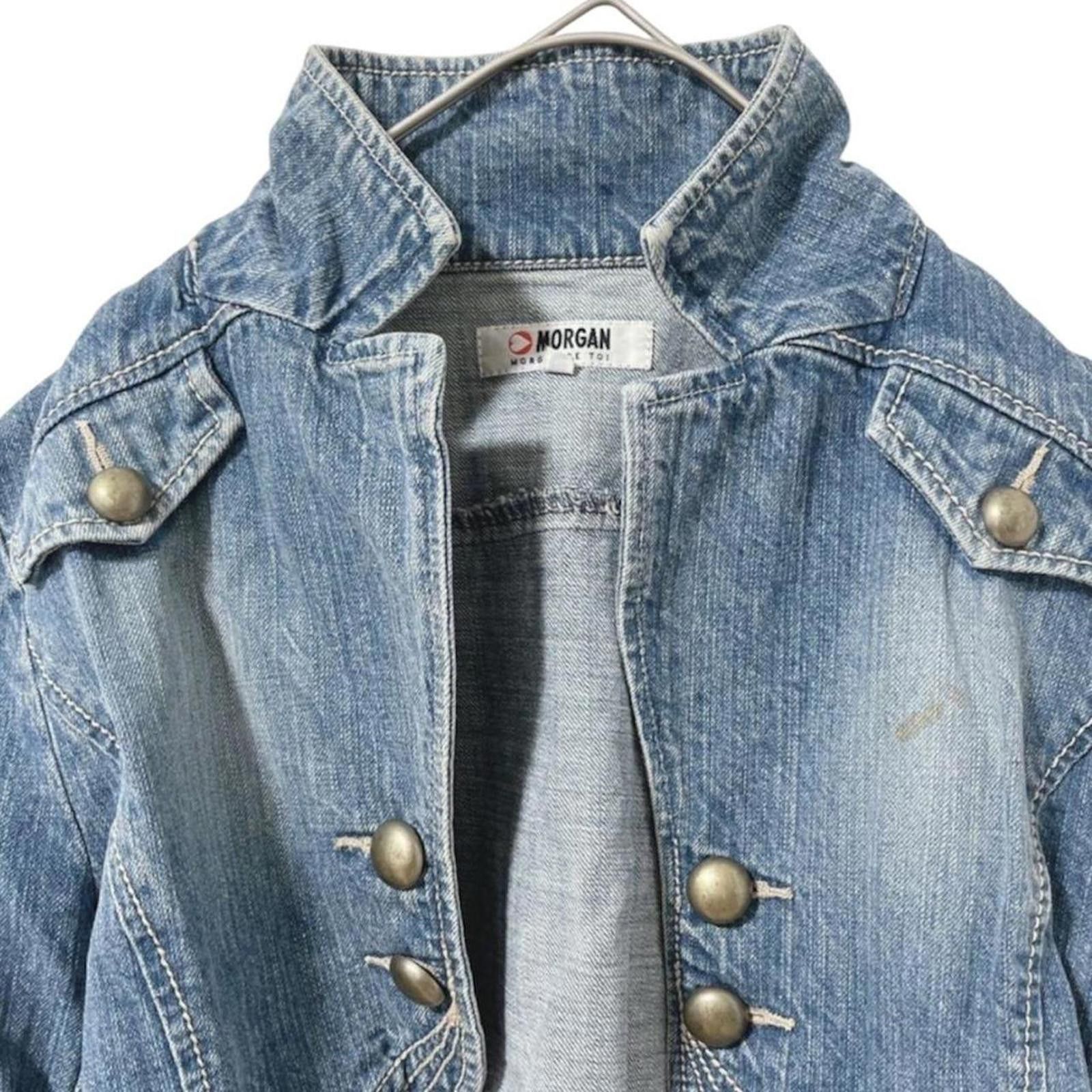 Other Vintage napoleon style slim fit grunge denim jacket Size XS / US 0-2 / IT 36-38 - 2 Thumbnail
