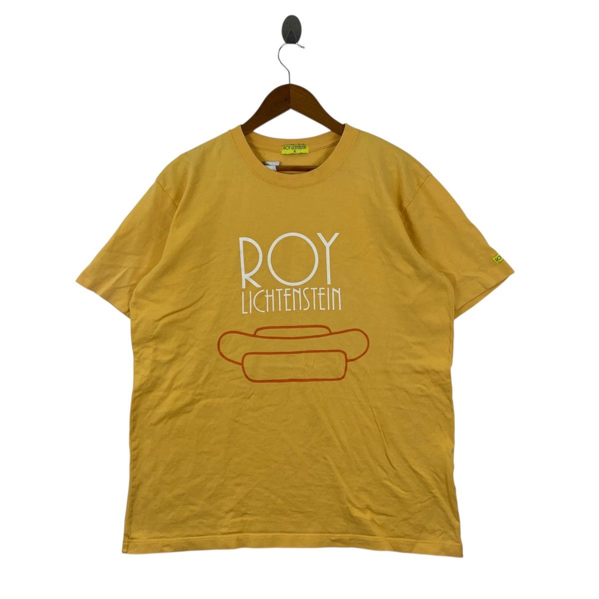 Vintage Y2K ROY LICHTENSTEIN Hotdog By Uniqlo Pop Art Tshirt Size US XL / EU 56 / 4 - 1 Thumbnail