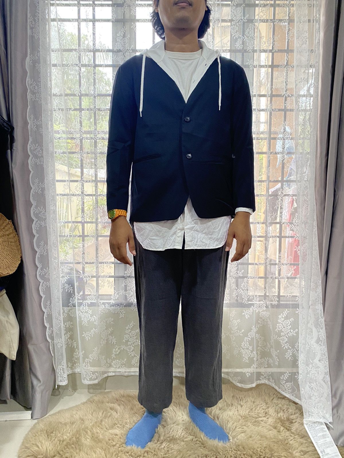 Japanese Brand collarless blazer Size US M / EU 48-50 / 2 - 11 Thumbnail
