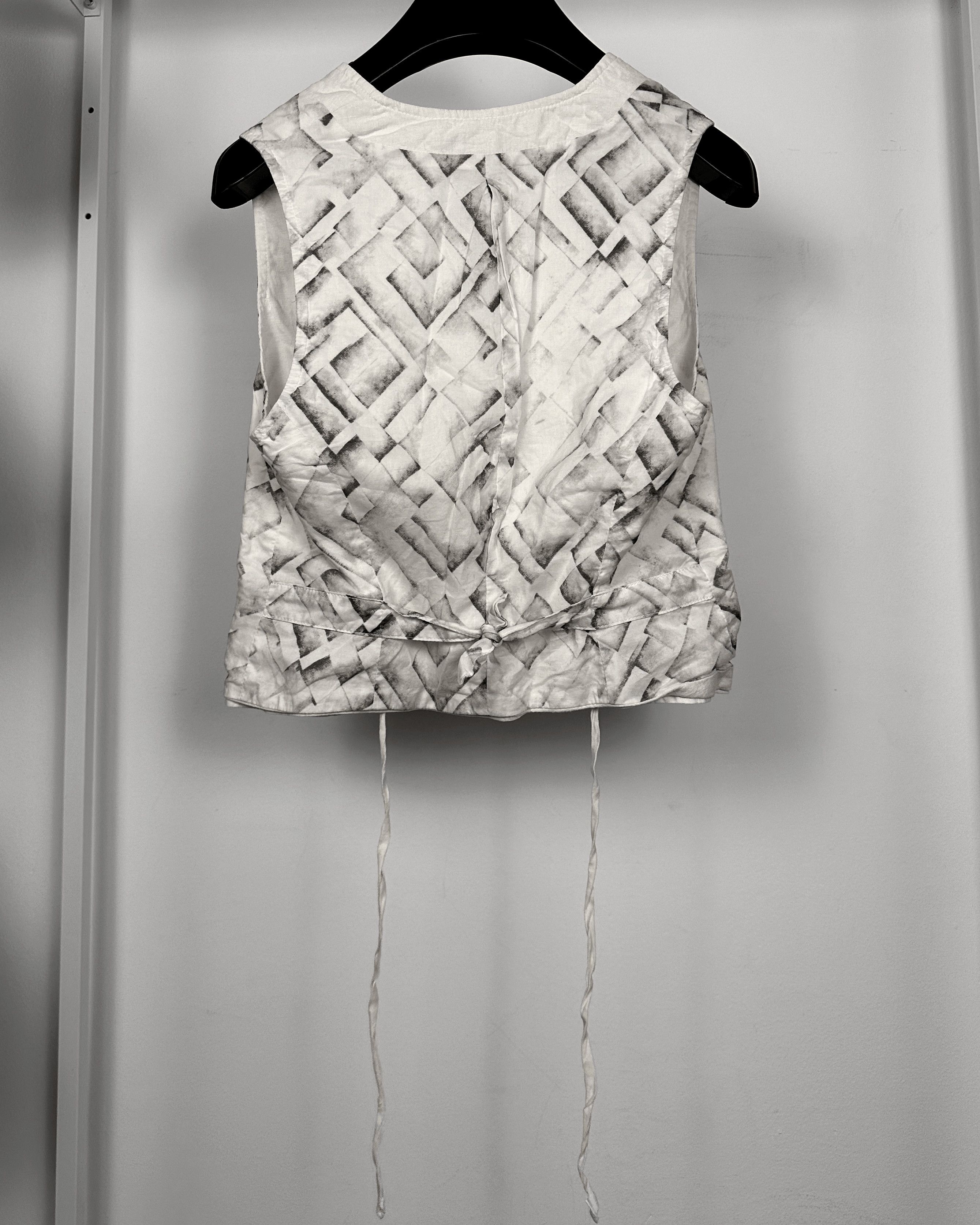 Ann Demeulemeester Ann Demeulemeester Overprint Waistcoat Vest Size US S / EU 44-46 / 1 - 5 Thumbnail