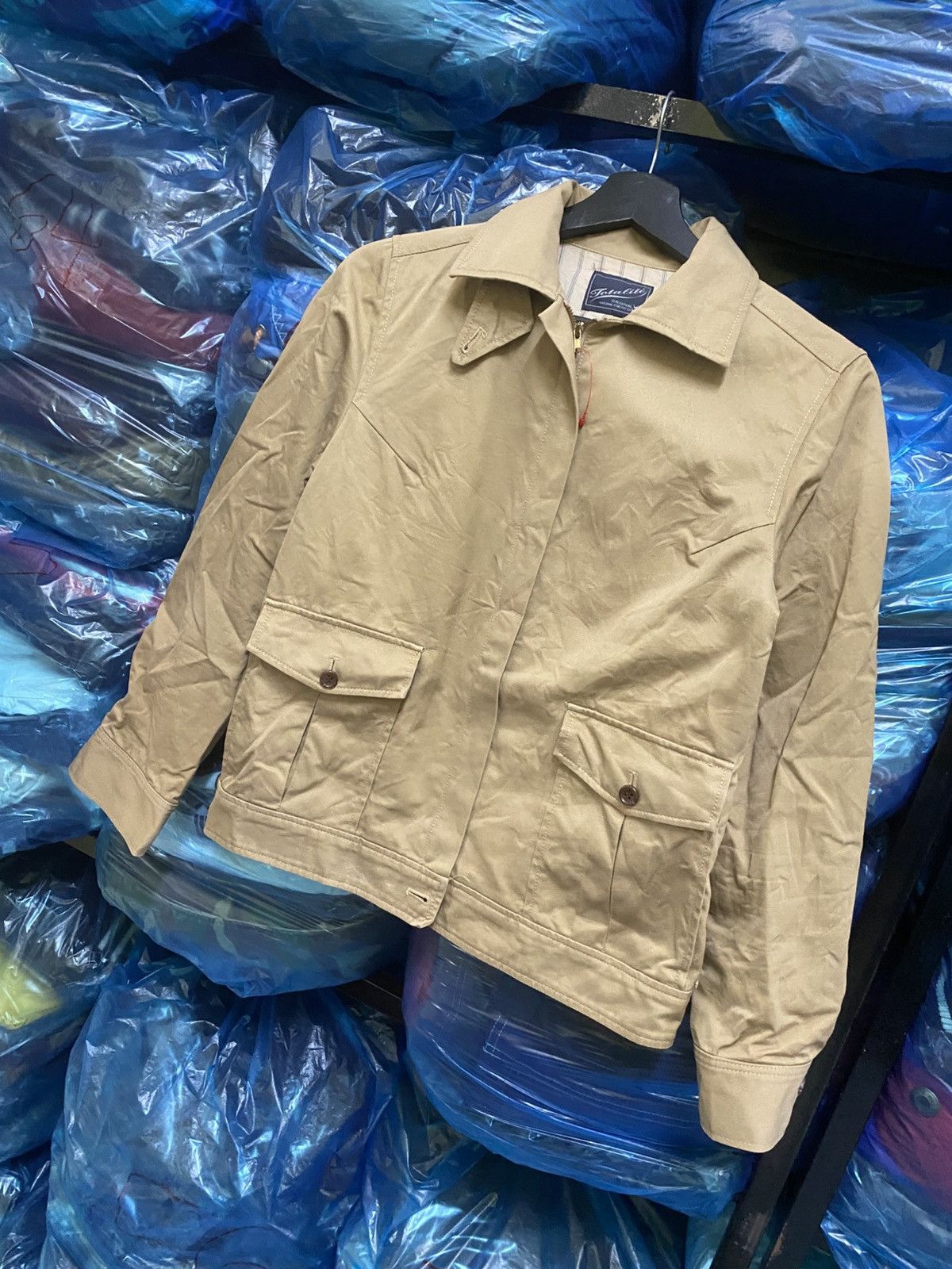 Japanese Brand Vintage Totalité Harrington Style Jacket Beige Japan Size US XS / EU 42 / 0 - 2 Thumbnail