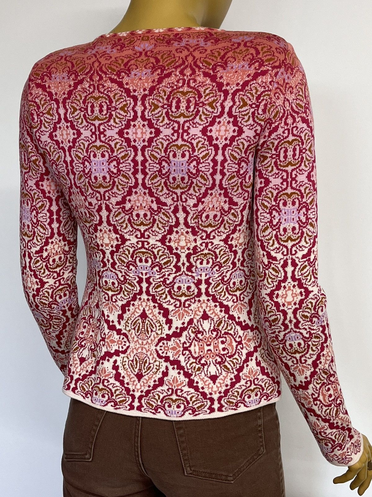 Other IVKO Jacquard Women Cardigan Magnet Button Boho Style Size S Size S / US 4 / IT 40 - 6 Thumbnail