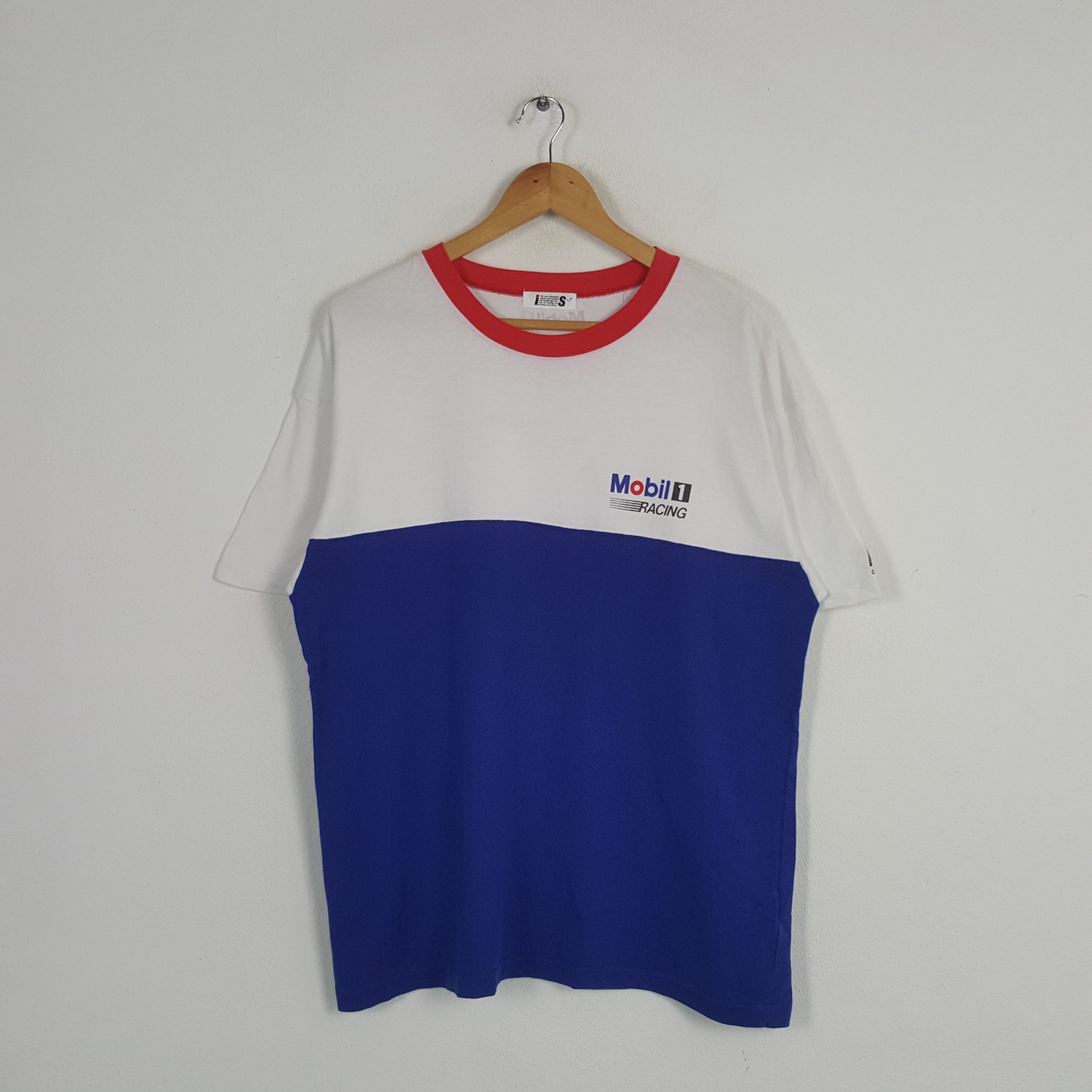 Issey Miyake × Vintage Vintage I.S. Issey Miyake X Mobil 1 Racing Designer Tshirt Size US L / EU 52-54 / 3 - 1 Thumbnail