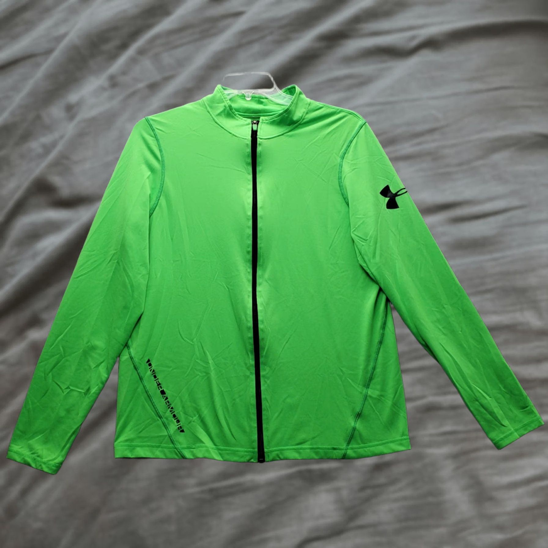 Under Armour Under Armour Golf Active Shirt Mens M Green HeatGear Full Zip Size US M / EU 48-50 / 2 - 1 Thumbnail