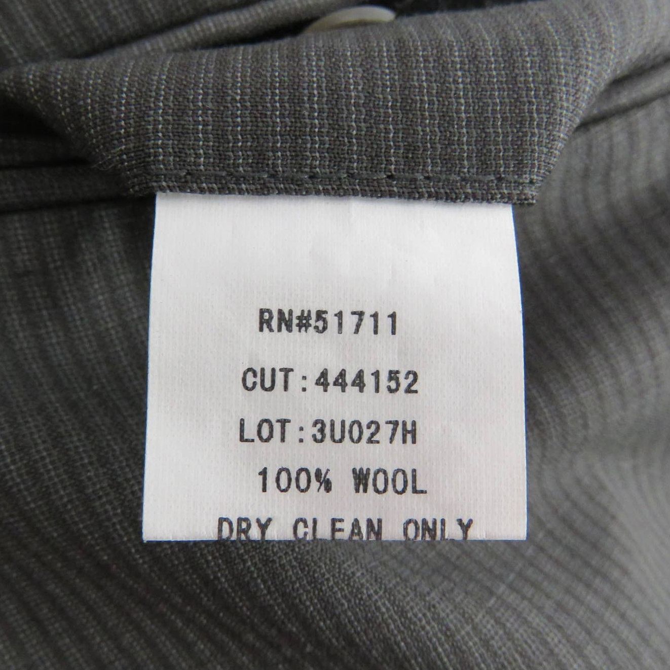 Andrew Fezza Andrew Fezza Men's Charcoal Gray Suit Jacket 46R Size 46R - 11 Thumbnail