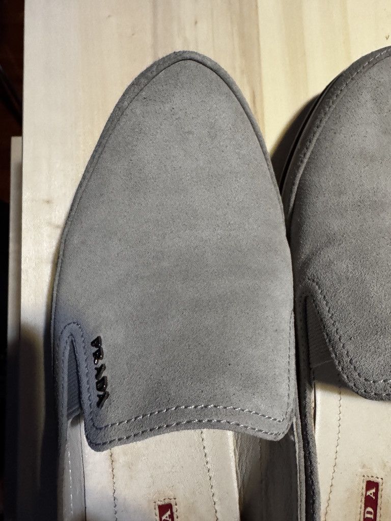 Prada Authentic Prada Suede Slip-Ons with box and dust bag Size US 7 / IT 37 - 3 Thumbnail