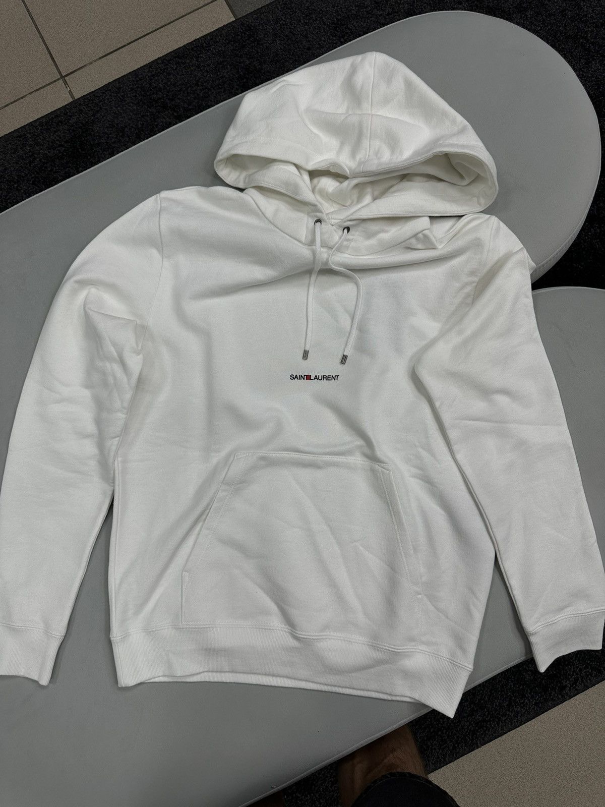 Saint Laurent Paris NEW Saint Laurent Hoodie White Small Logo Sizes S/L France Size US S / EU 44-46 / 1 - 2 Thumbnail