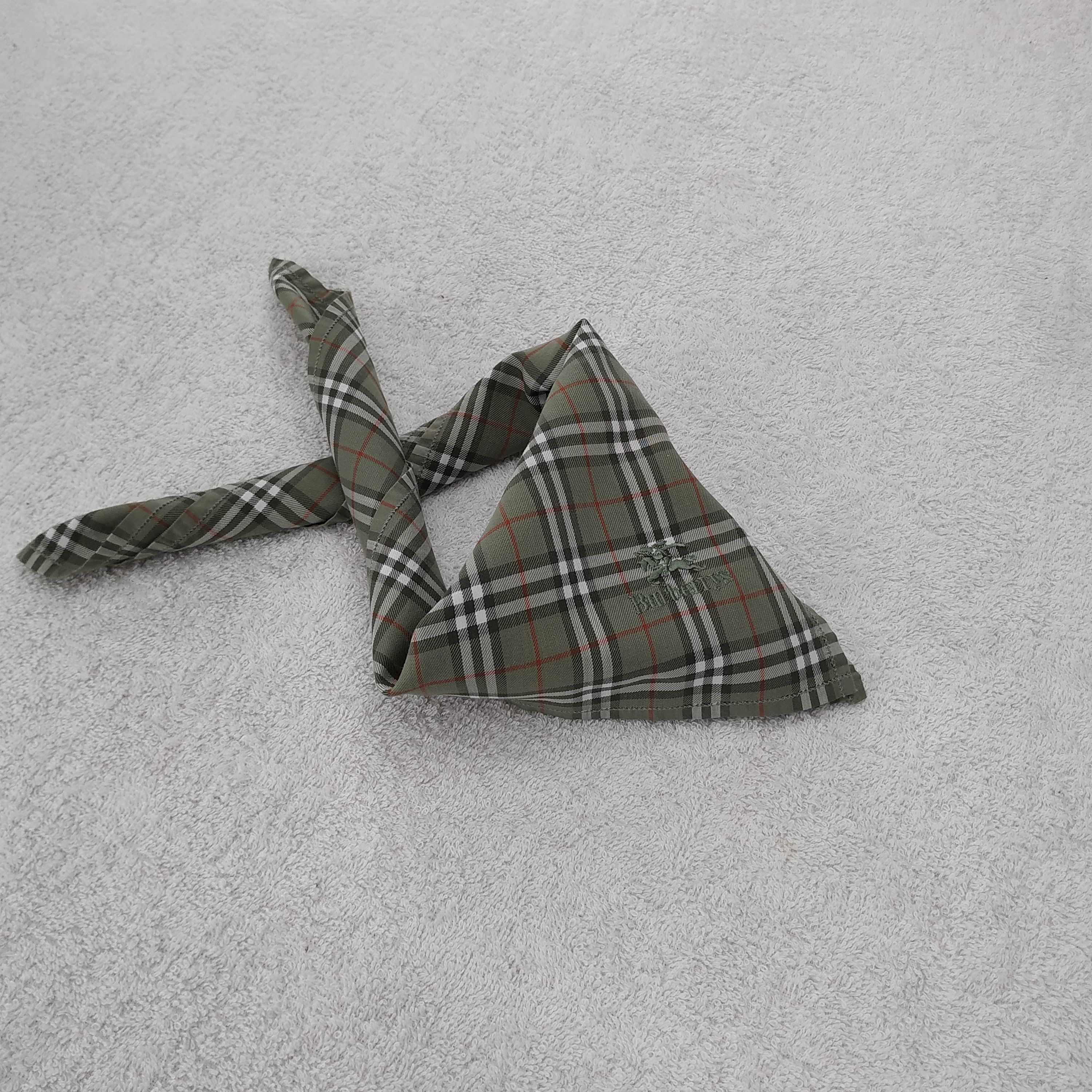 Burberry × Vintage Burberry Bandana / Handkerchief / Neckerchief - S028 Size ONE SIZE - 3 Thumbnail