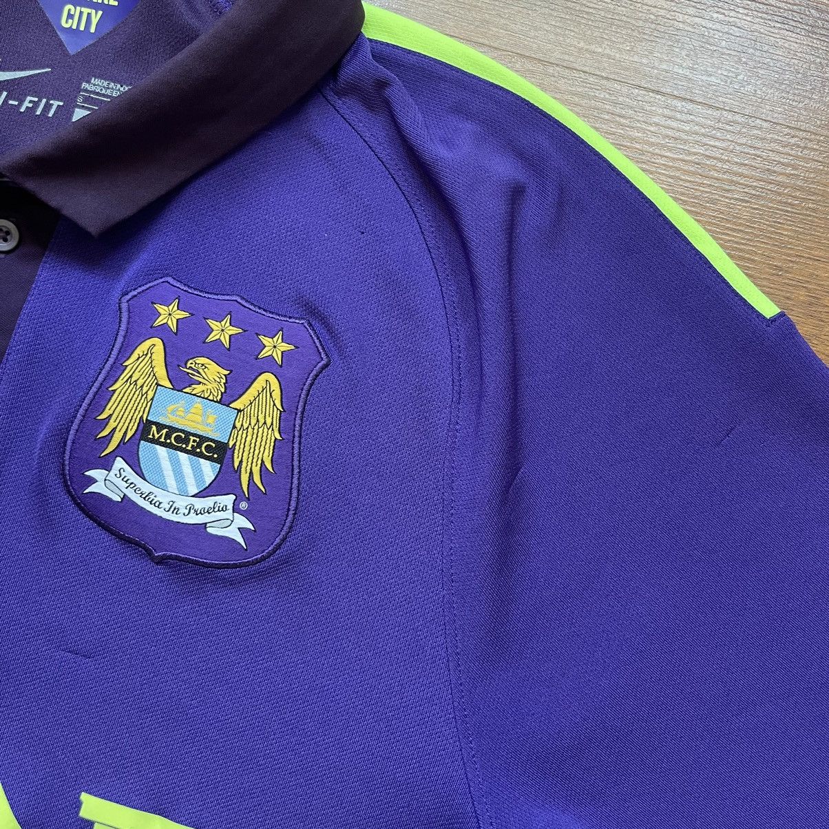 Nike × Vintage MANCHESTER CITY NIKE 2014/2015 SOCCER 3RD JERSEY #16 AGUERO Size US S / EU 44-46 / 1 - 11 Thumbnail