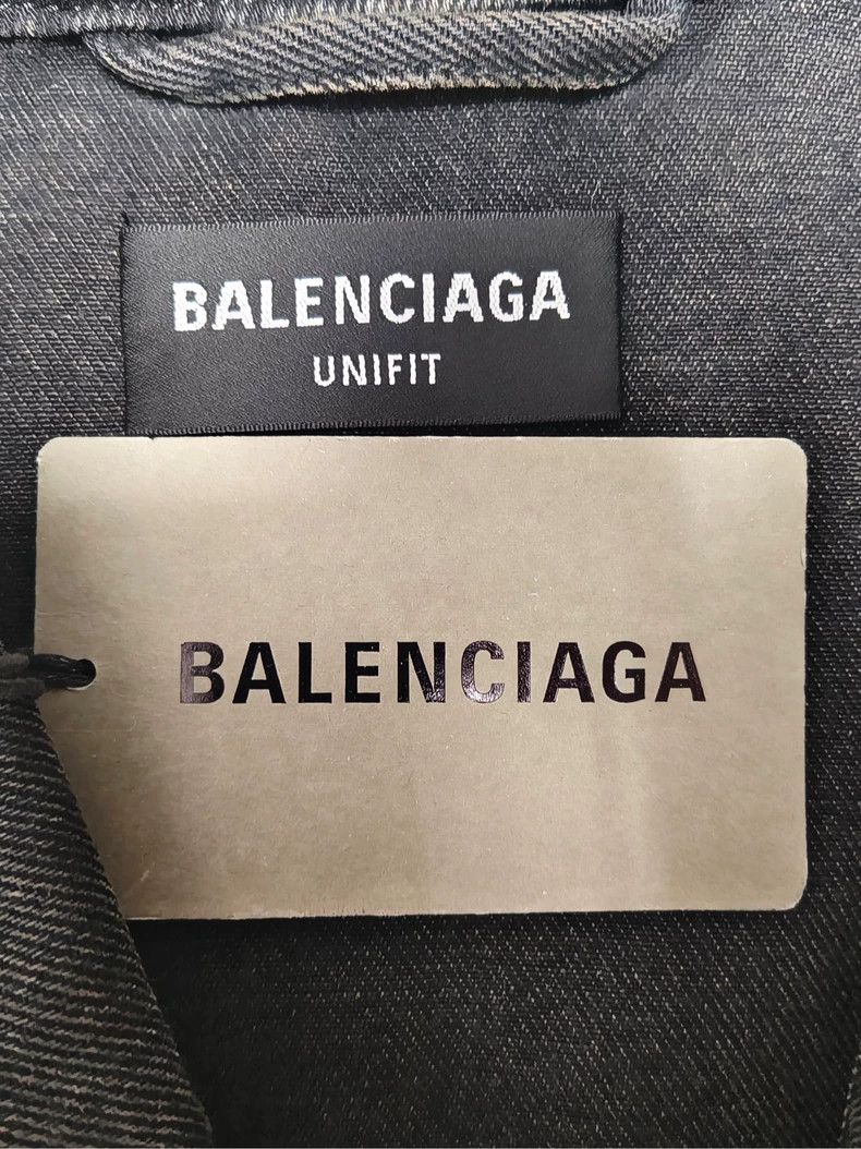Balenciaga Balenciaga Painted Luminous Double B Denim Jacket 2502-Next Size US XS / EU 42 / 0 - 4 Thumbnail