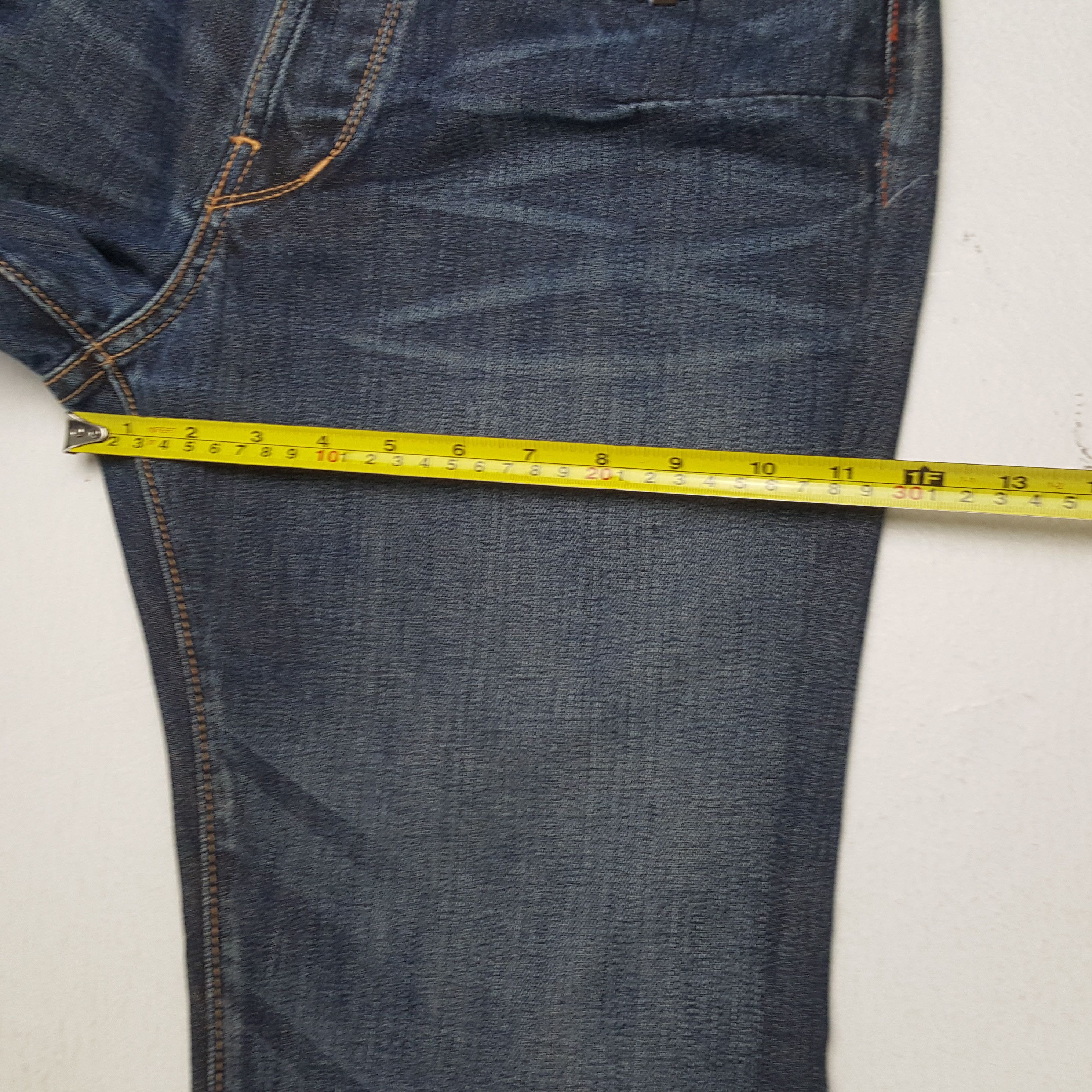 Christian Audigier × Designer × Vintage CHRISTIAN AUDIGIER Denim Fashion Designer Custom Art Jeans Size US 30 / EU 46 - 9 Thumbnail