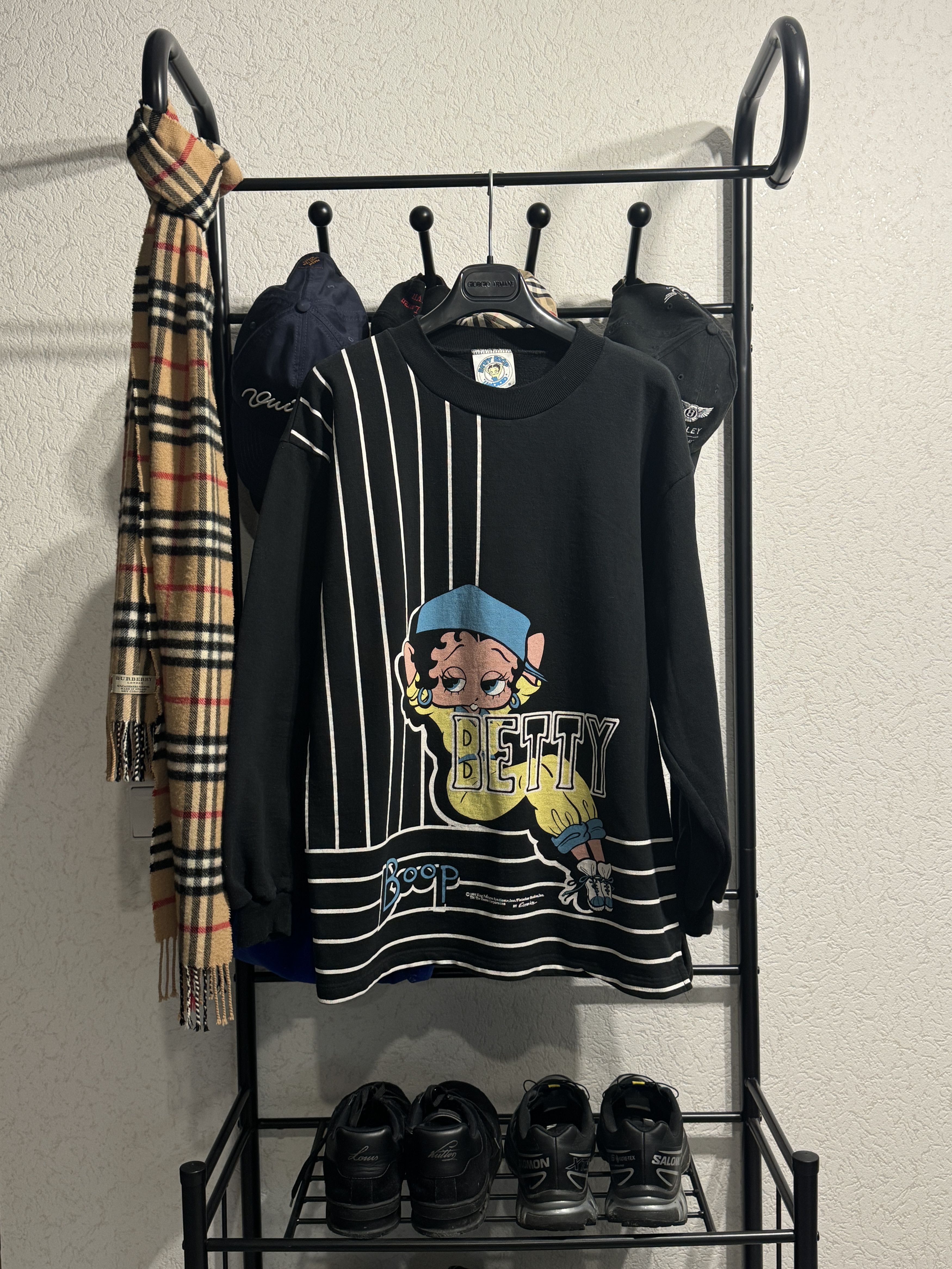 Vintage vintage 1996 Betty Boop striped longsleeve rare Size M / US 6-8 / IT 42-44 - 1 Thumbnail