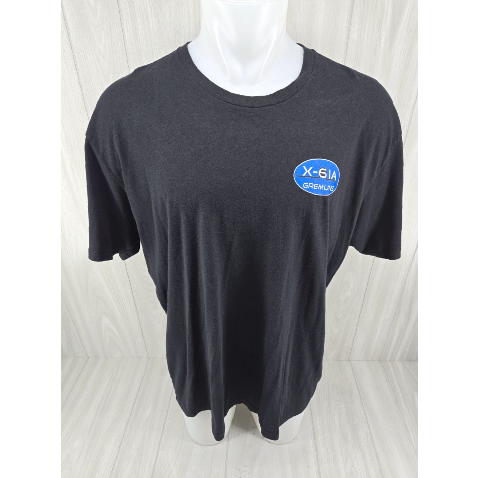 Next Level VINTAGE Dynetics Company X-61A Gremlins Men's Black T-shirt 2XL Size US XXL / EU 58 / 5 - 3 Thumbnail