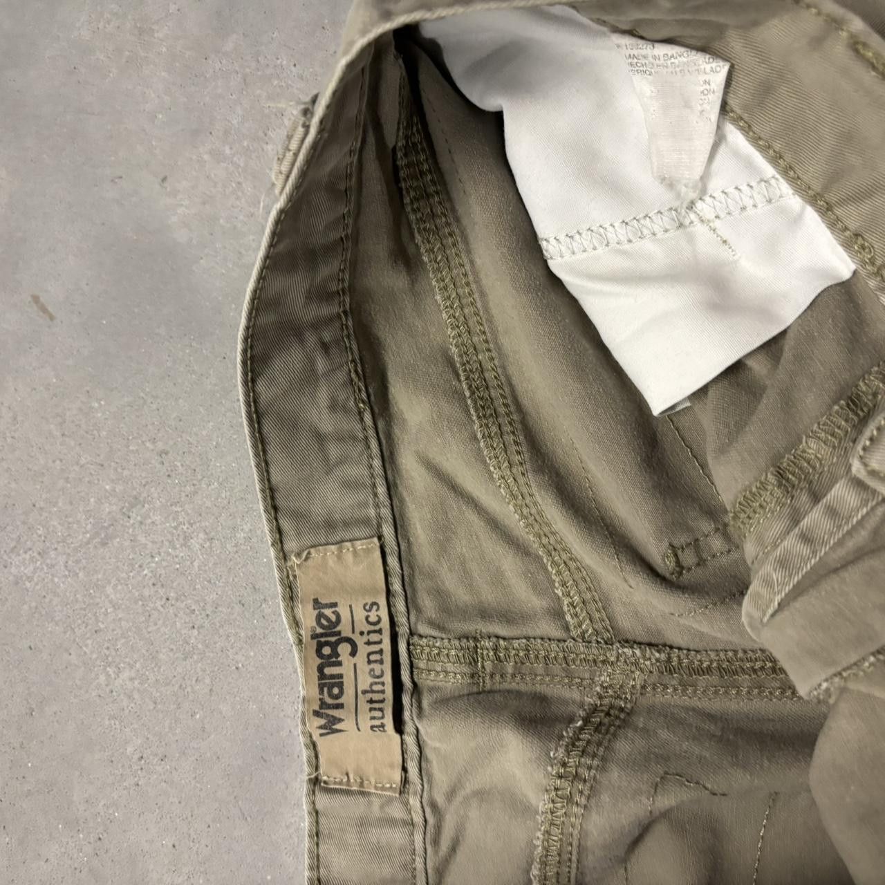 Japanese Brand × Vintage Crazy Vintage Y2K/2000s Khaki Tan Streetwear Cargo Pants! Size US 30 / EU 46 - 7 Thumbnail
