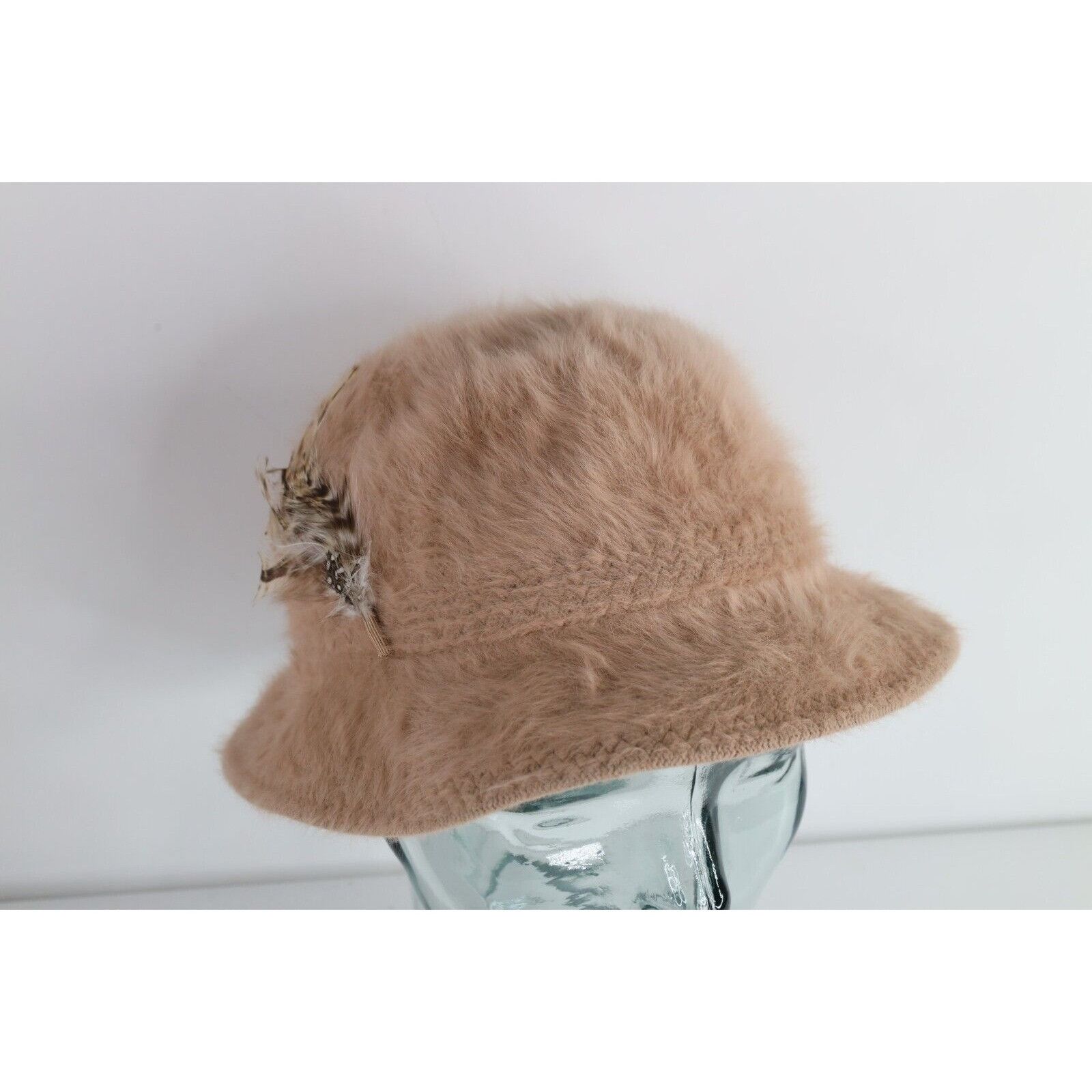 Kangol × Vintage Vintage 90s Y2K Kangol Furgora Fuzzy Shag Feather Bucket Hat Size ONE SIZE - 1 Thumbnail