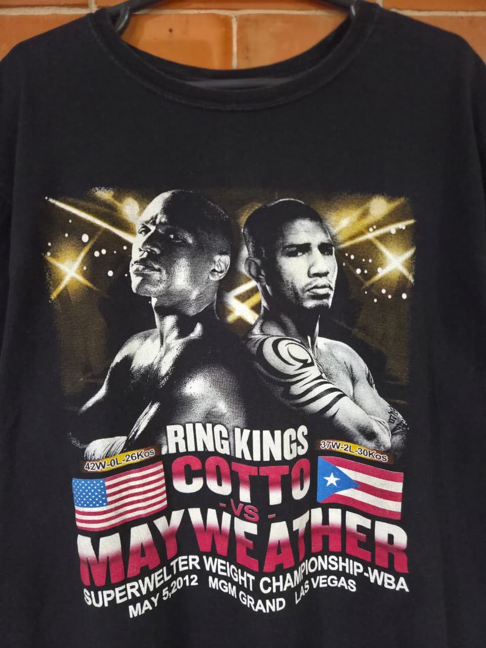 Vintage 2012 Mayweather vs Miguel Angel Cotto Size US XL / EU 56 / 4 - 2 Thumbnail
