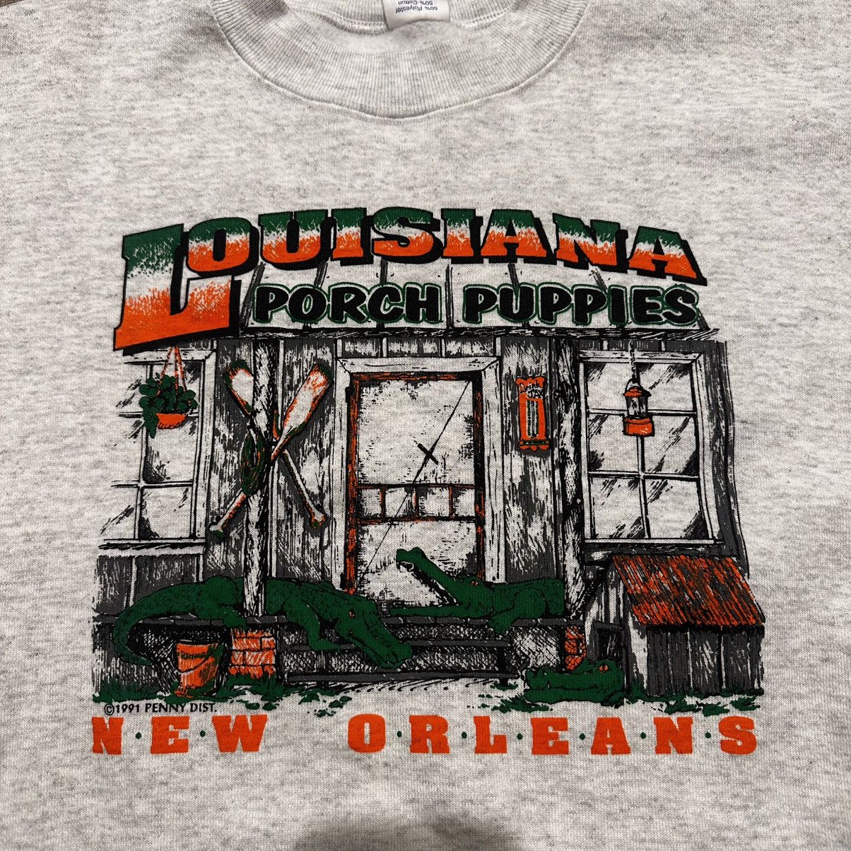 Vintage Vintage Louisiana porch puppies crewneck Size US XL / EU 56 / 4 - 2 Thumbnail