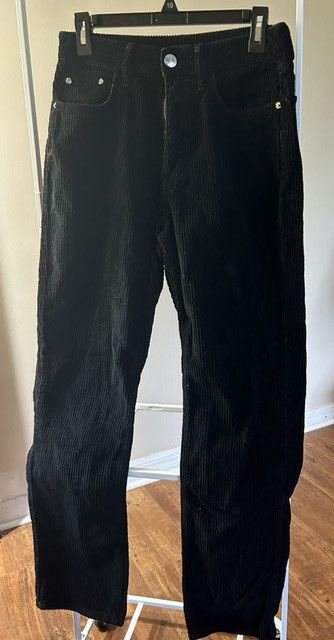 River Island River Island Black Corduroy Pants Size 10 Size 32" / US 10 / IT 46 - 3 Thumbnail