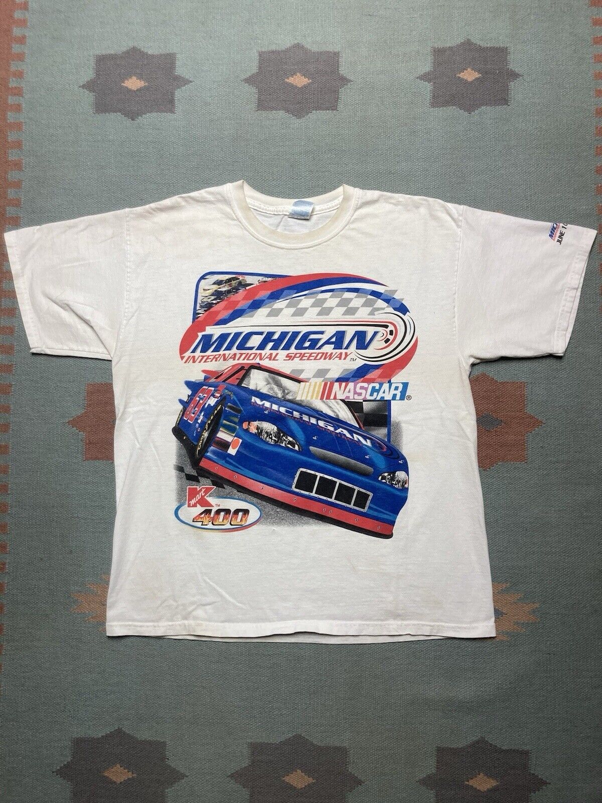 NASCAR × Vintage Vtg t shirt Michigan international speedway nascar XL Size US XL / EU 56 / 4 - 1 Thumbnail