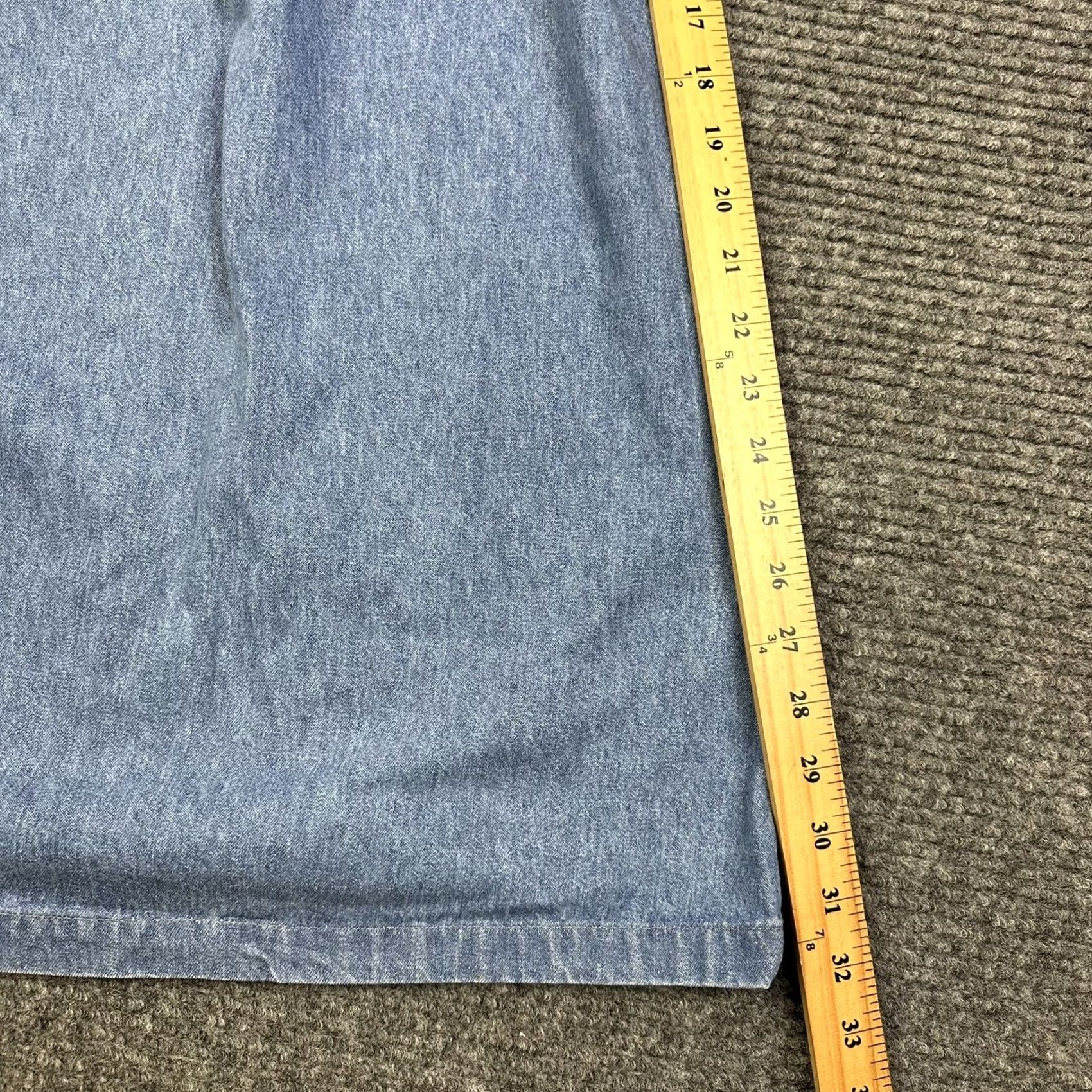 Denime VINTAGE Womens Denim Skirt 12 Long 100% Cotton Made In USA With Pockets Outback Red Black Cap? Size 34" / US 12 / IT 48 - 7 Thumbnail
