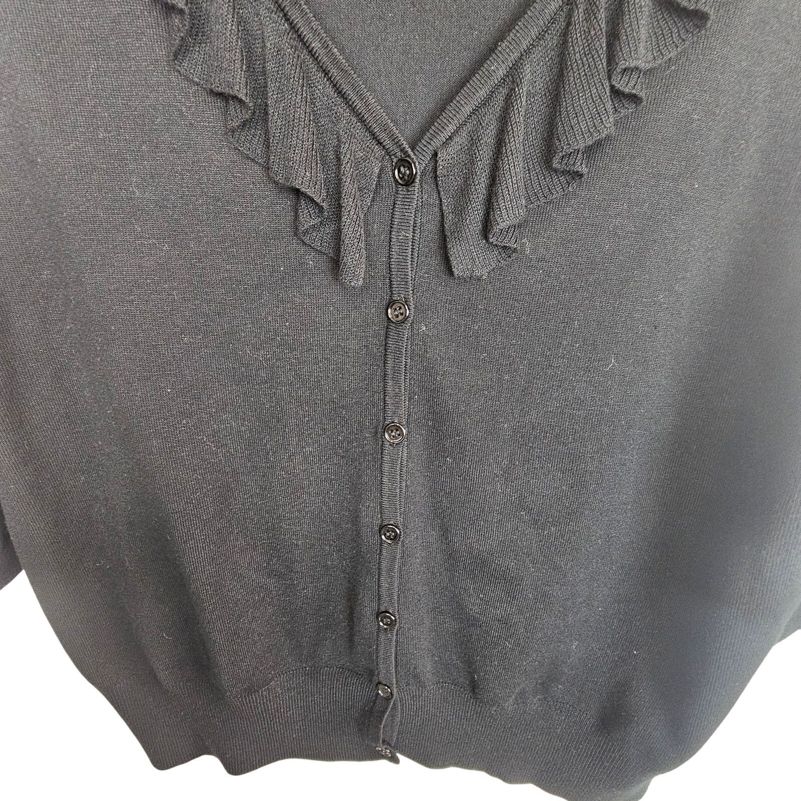 Corridor Torrid Ruffle Cardigan Sweater Size 2X Classic Whimsigoth Size XXL / US 16-18 / IT 52-54 - 3 Thumbnail