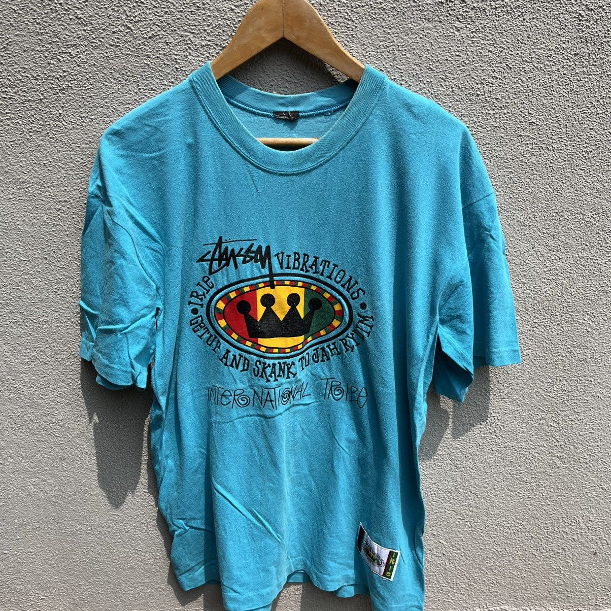 Stussy Vintage STUSSY irie rasta tee vibrations Size US M / EU 48-50 / 2 - 2 Thumbnail