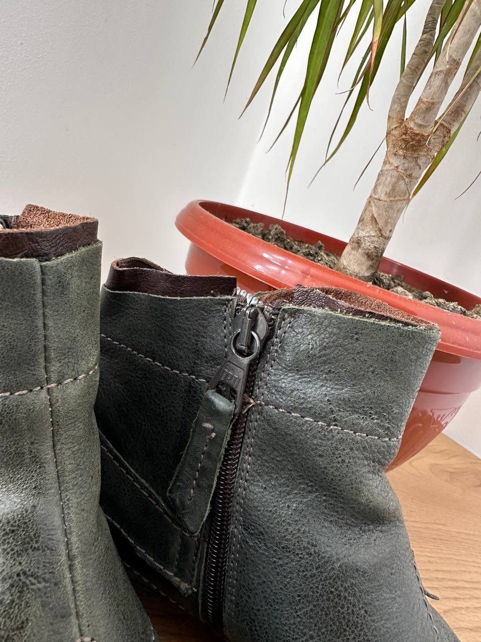 A.S.98 × Japanese Brand × Vintage Vintage A.S.98 Airstep Japanese Leather Green Zip Shoes Size US 6 / IT 36 - 11 Thumbnail