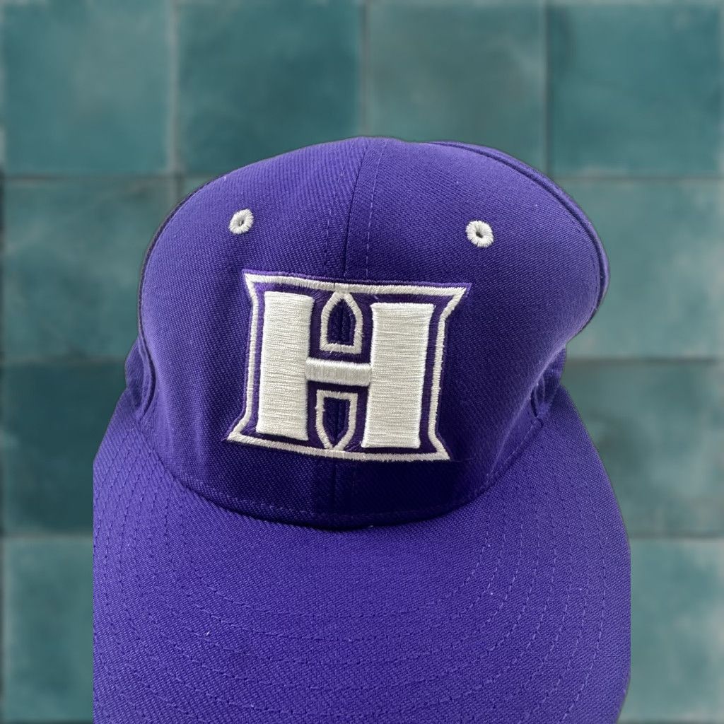 Nike Nike Hat Mens L/XL Fitted Cap Blue Hermiston High School Oregon Logo Baseball Cap Size ONE SIZE - 1 Thumbnail