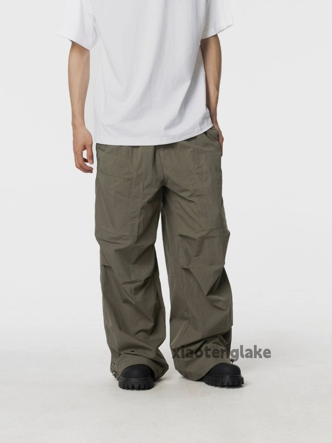 Designer × Vintage utility outdoor sports pleated skate hiphop cargo pants Size US 34 / EU 50 - 5 Thumbnail
