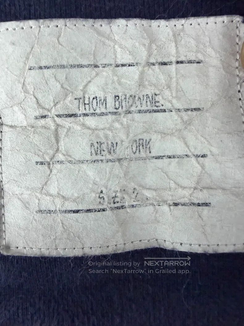 Thom Browne Blue navy zip jacket